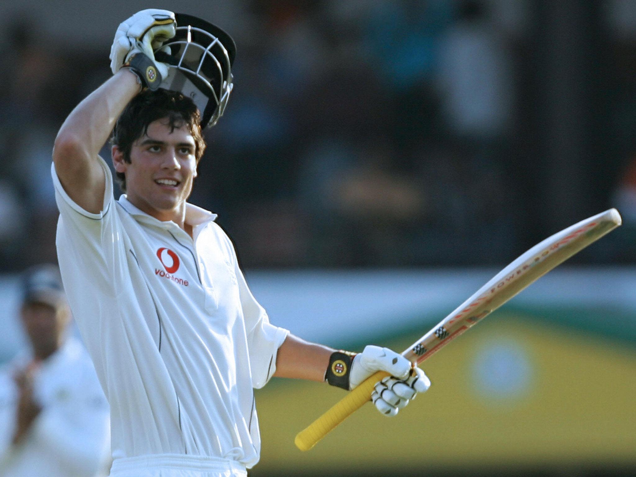 Cook hit a century on his Test debut, way back in 2006