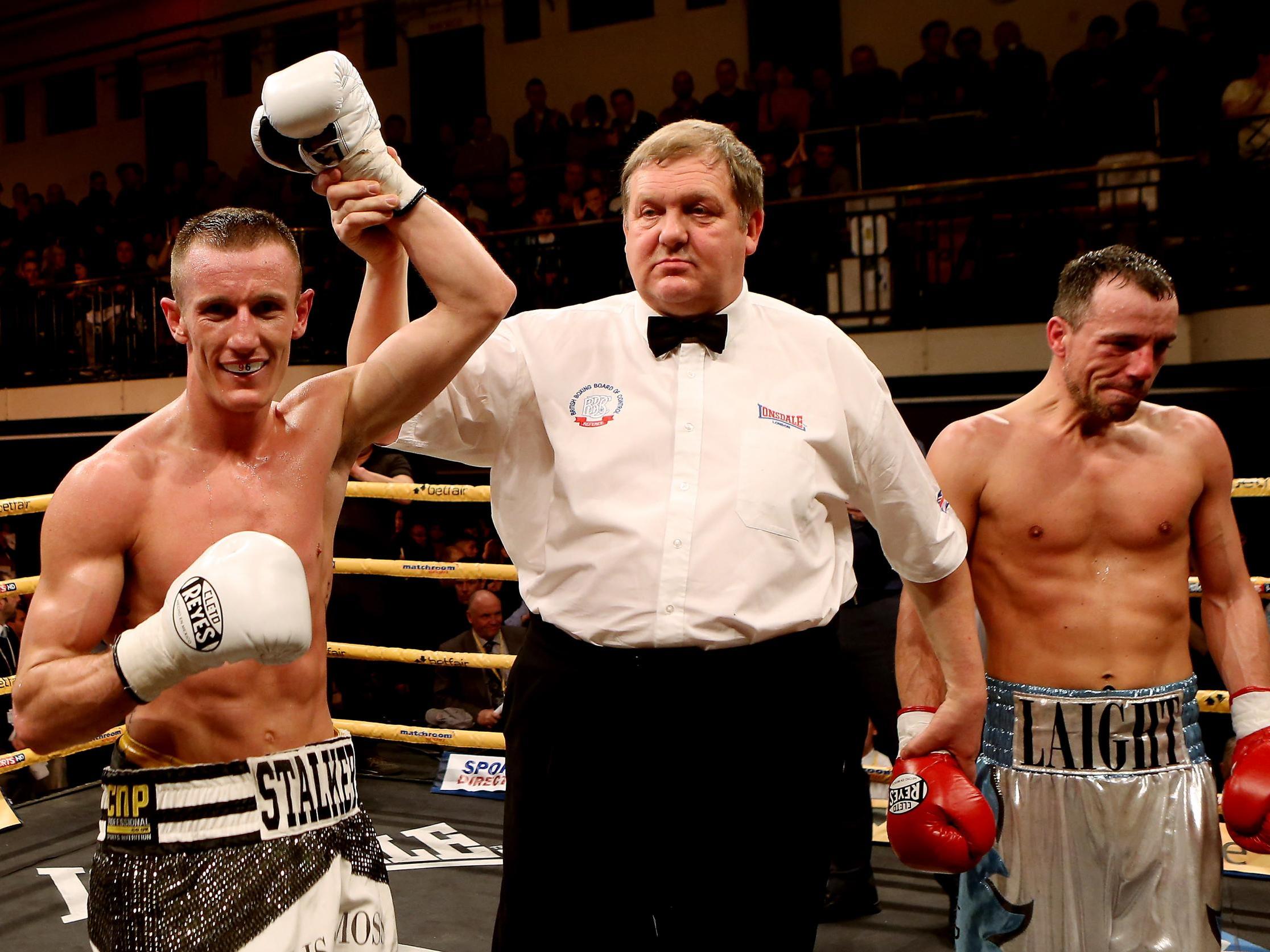 Laight (R) never won a title, never grasped a bauble to pose after victory and managed just 12 wins during his 16-years of scuffling away against absurd odds