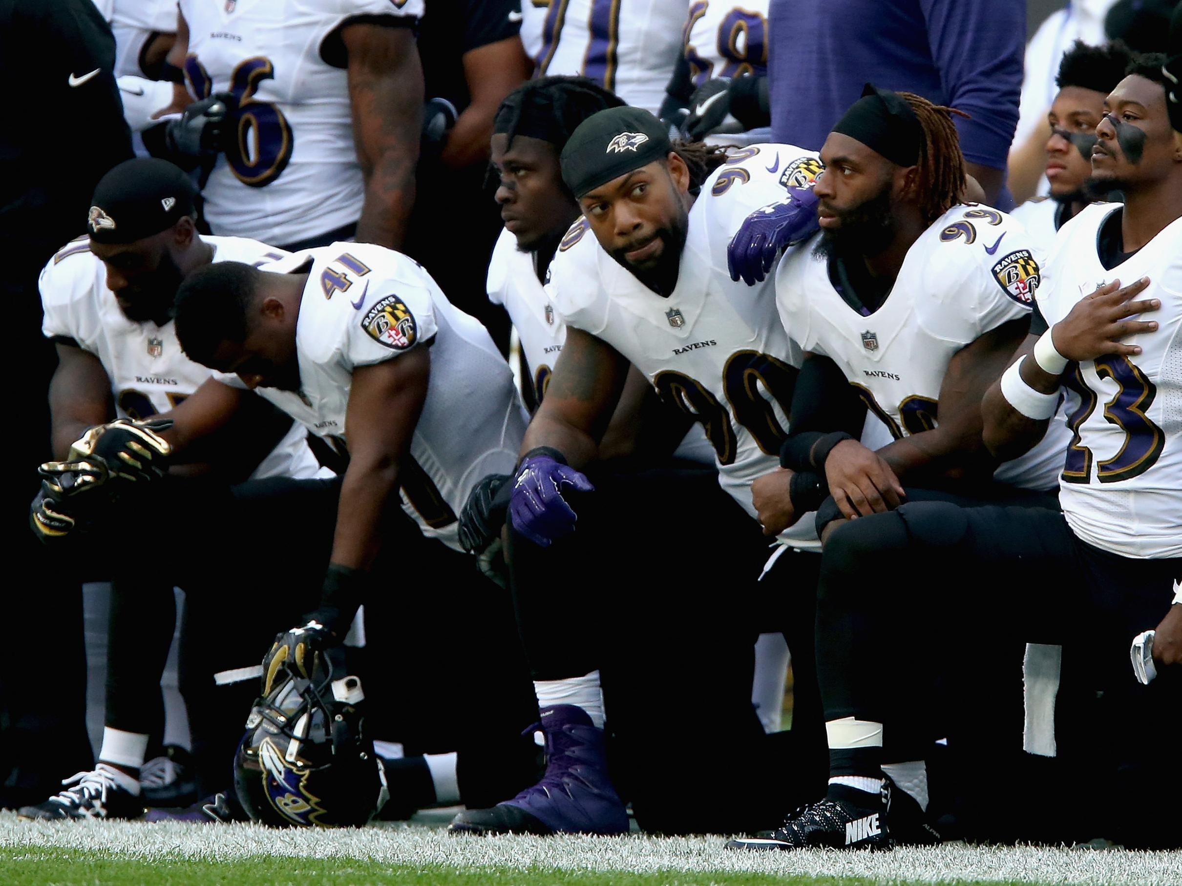 NFL players have staged anthem protests since 2016 to highlight racial inequality and police violence