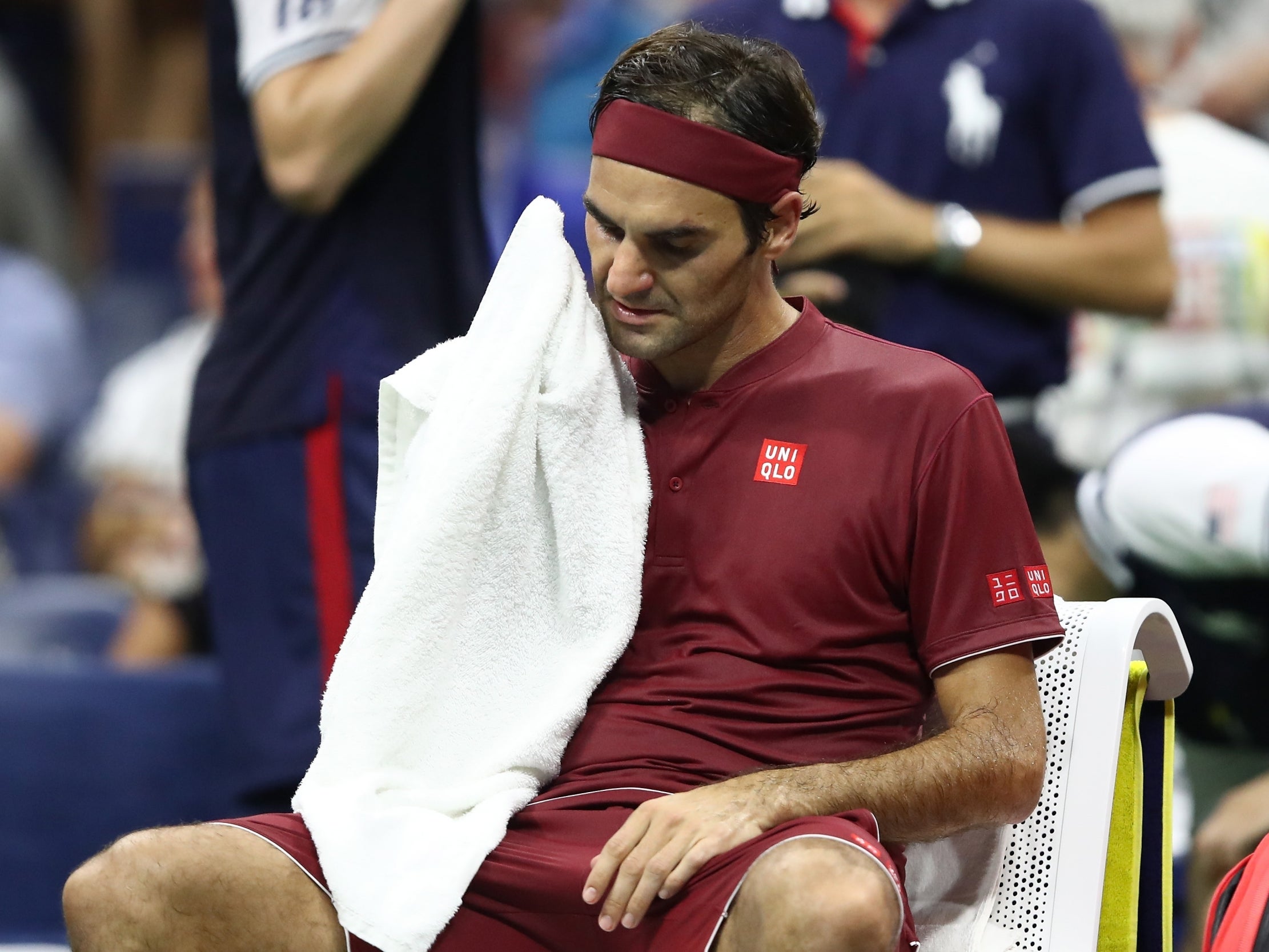 But the 20-time Grand Slam champion looked stumped as he slid towards defeat