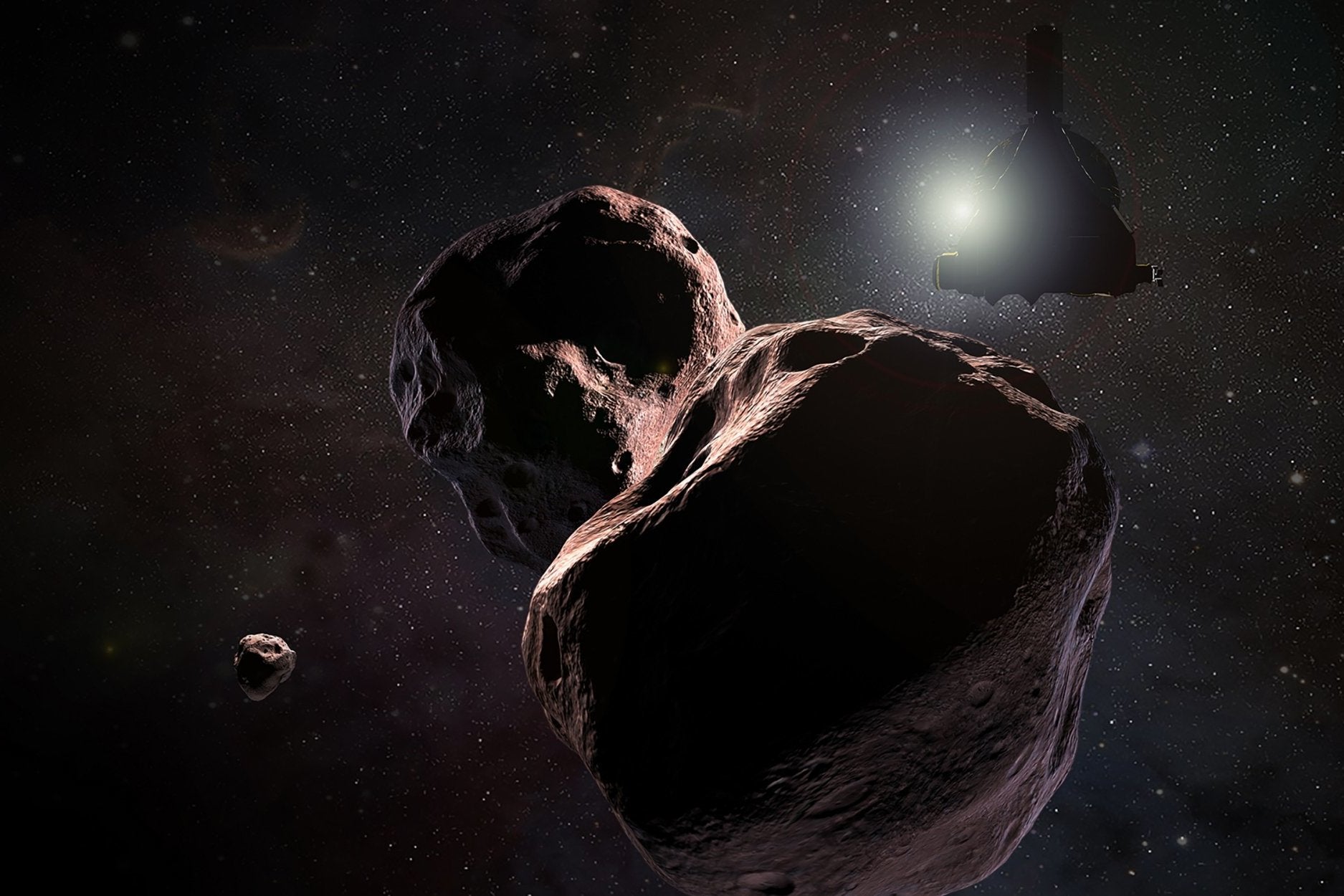 &#13;
The probe will take the first closeup of a Kuiper belt object on 1 January 2019 (Nasa)&#13;