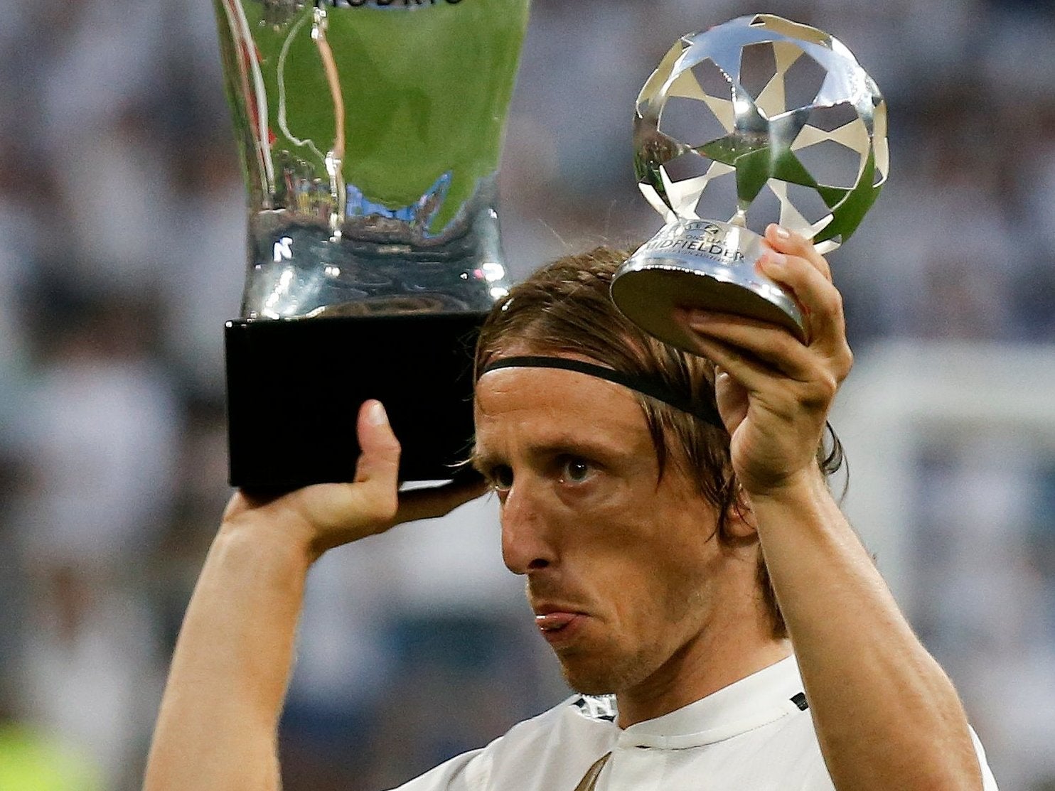 Luka Modric won the Uefa Player of the Year award