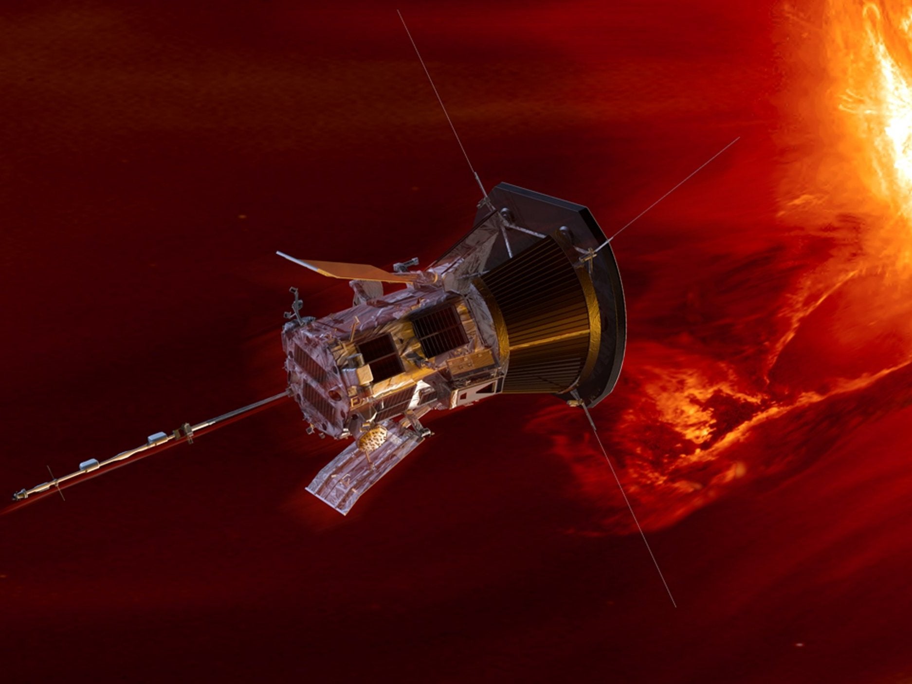 Parker will will be heated to 1,400C when it dips into the Sun’s corona