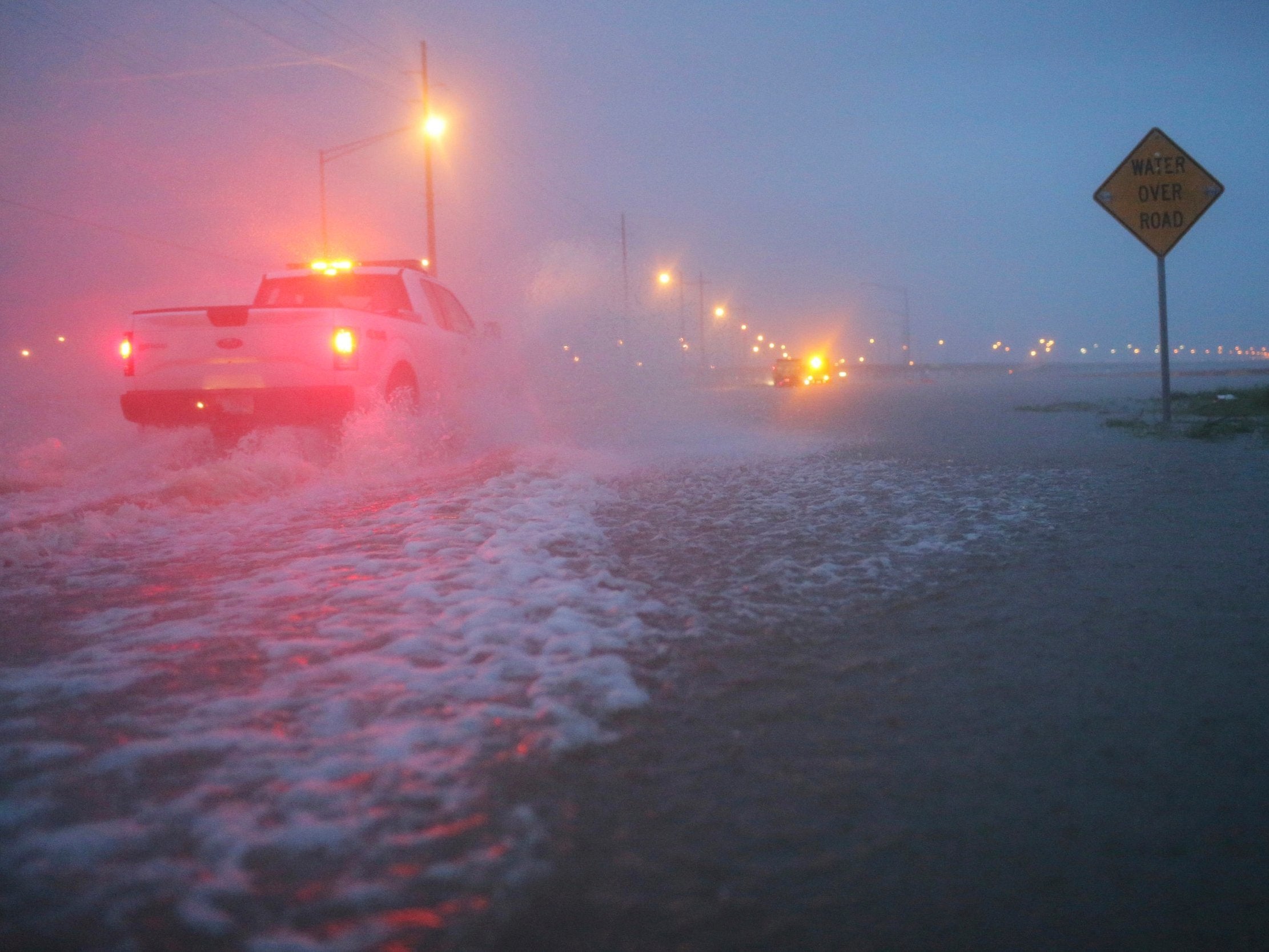 The storm is threatening parts of the US Gulf Coast with storm surges, heavy rains, and high winds