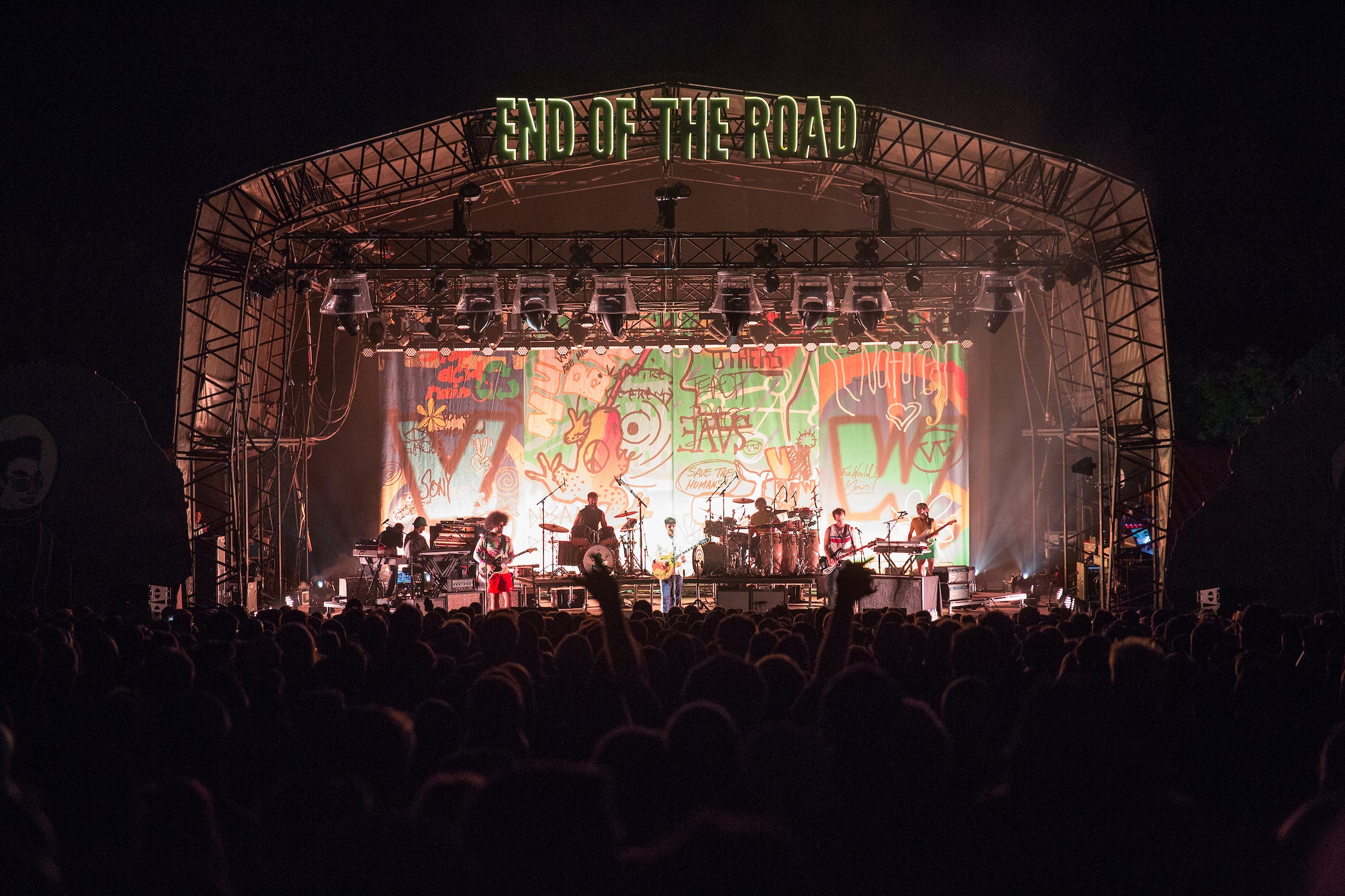 Vampire Weekend on stage at End of the Road Festival