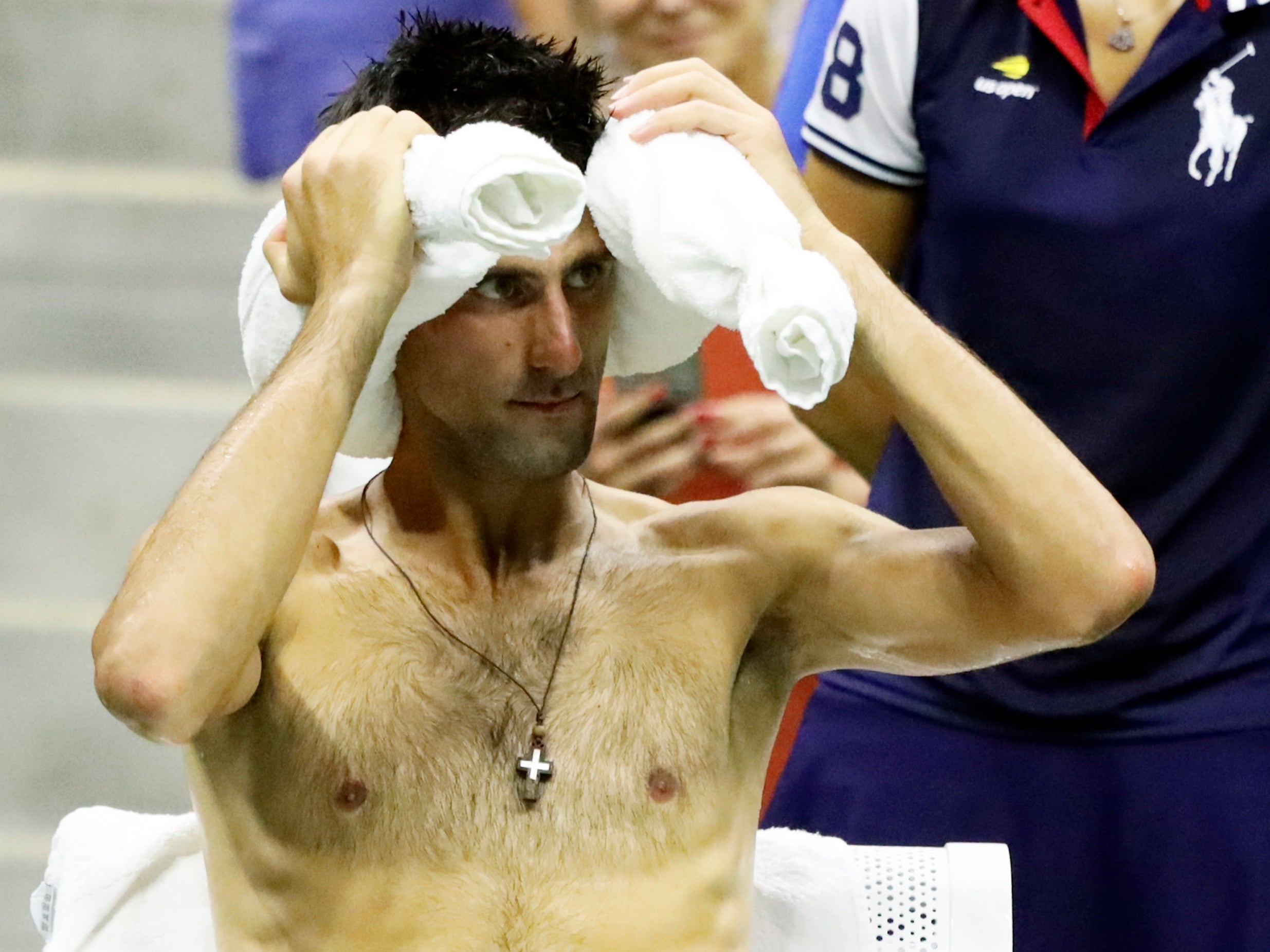 Novak Djokovic compared the Arthur Ashe Stadium to a sauna