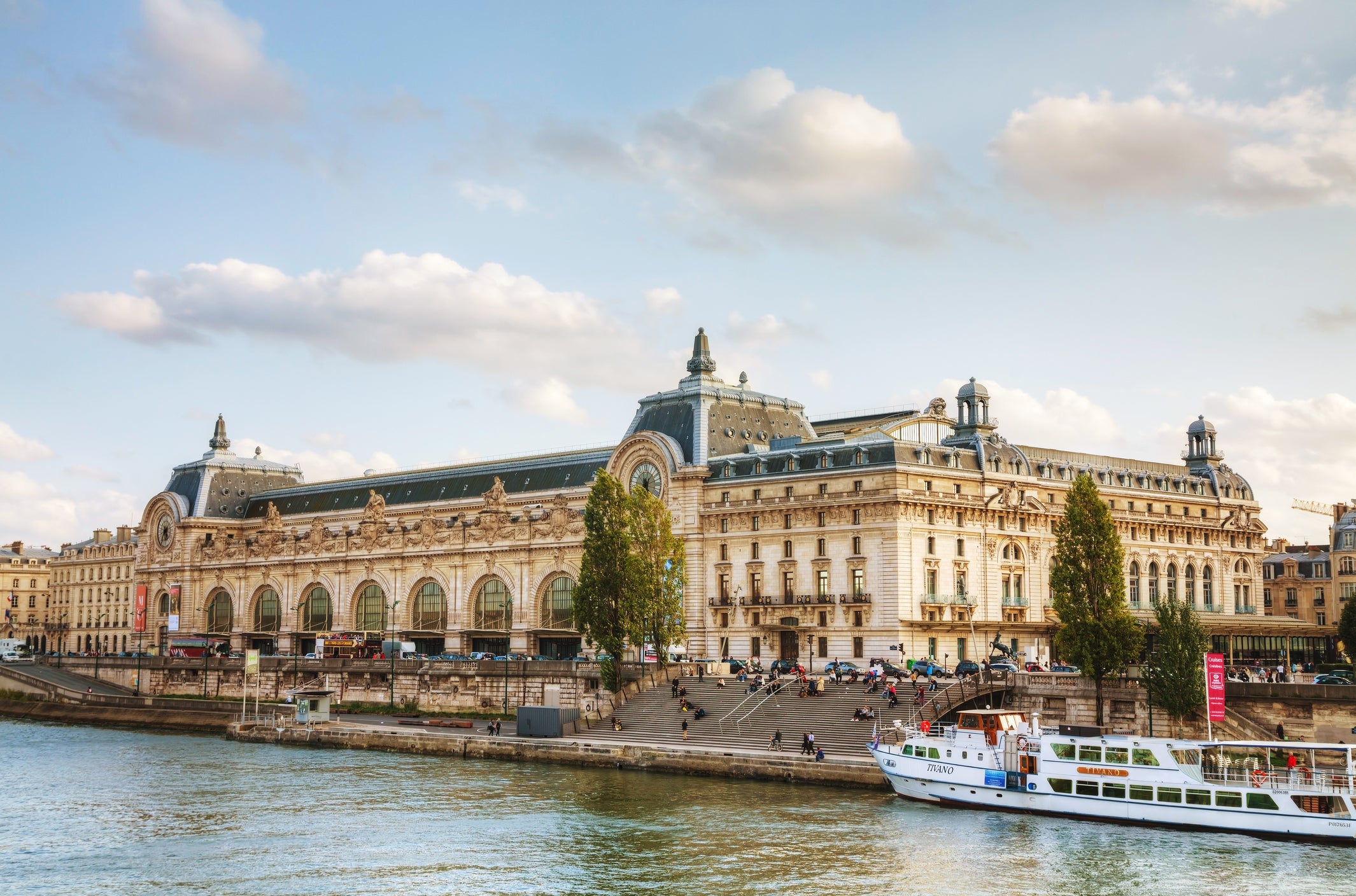 The Musee d'Orsay is housed in a former railway station on the left bank of the Seine