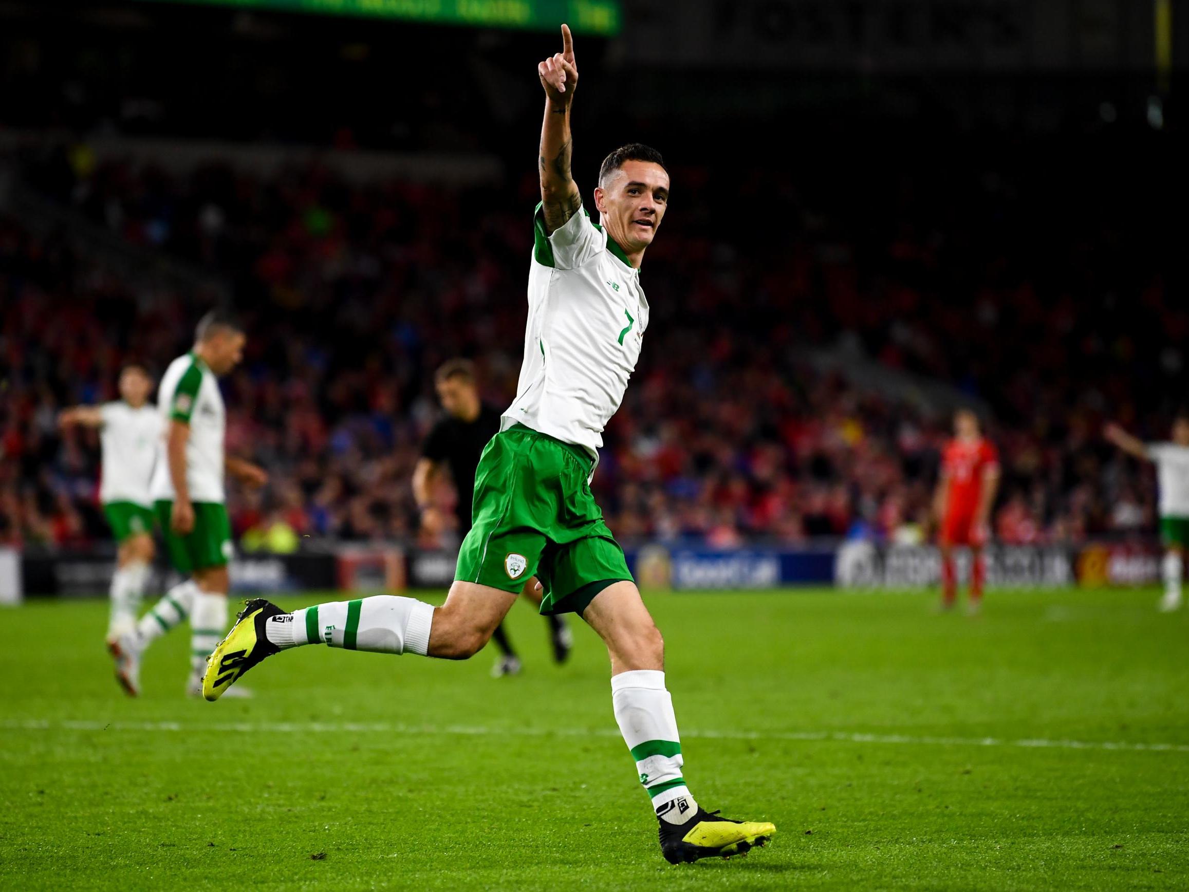 Shaun Williams scored Ireland's only goal