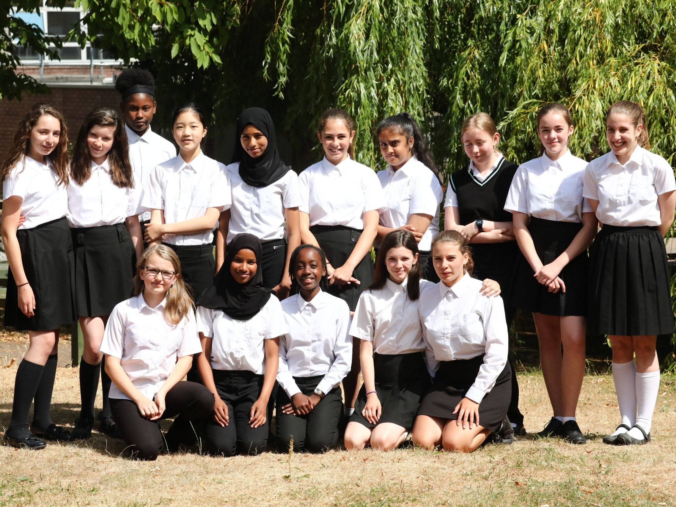 Pupils at Hornsey Girls' School, Crouch End