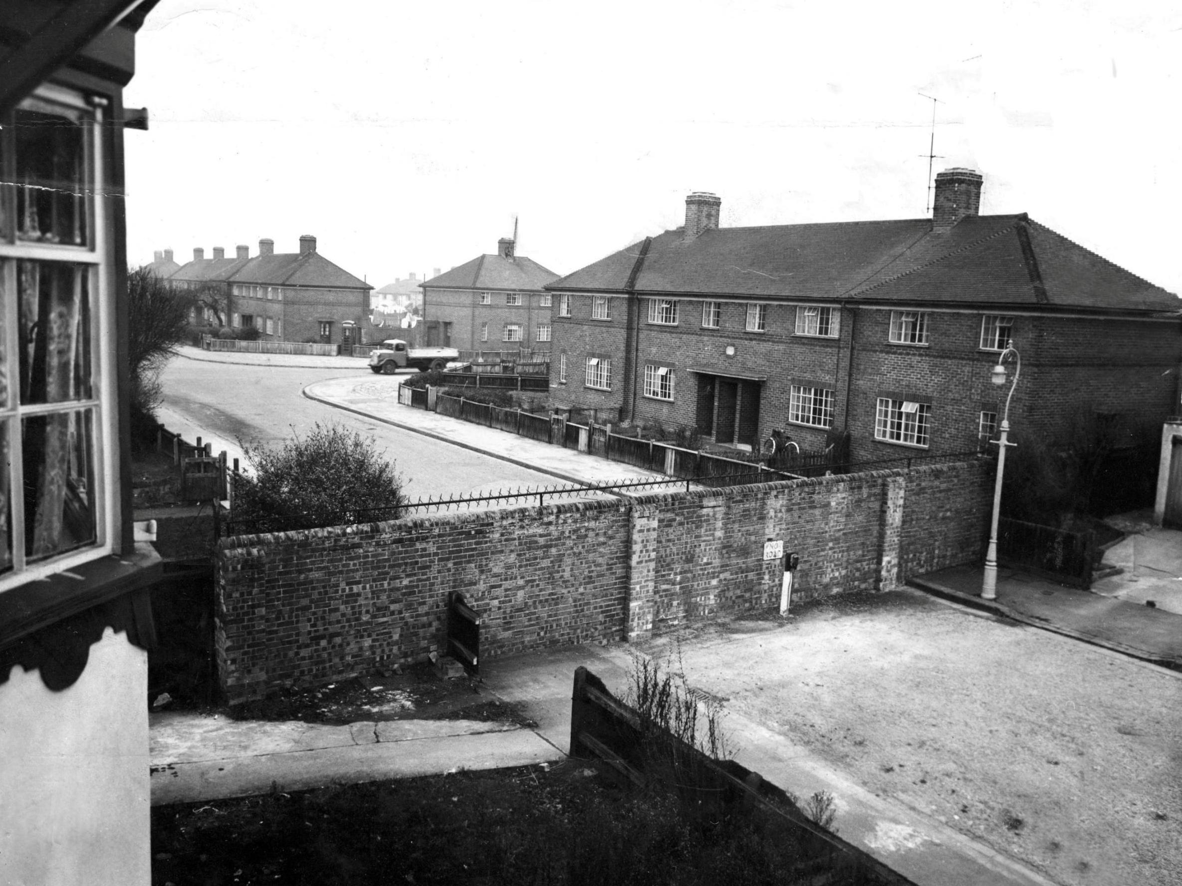 A 9ft wall was built in 1934 to separate council tenants from homeowners