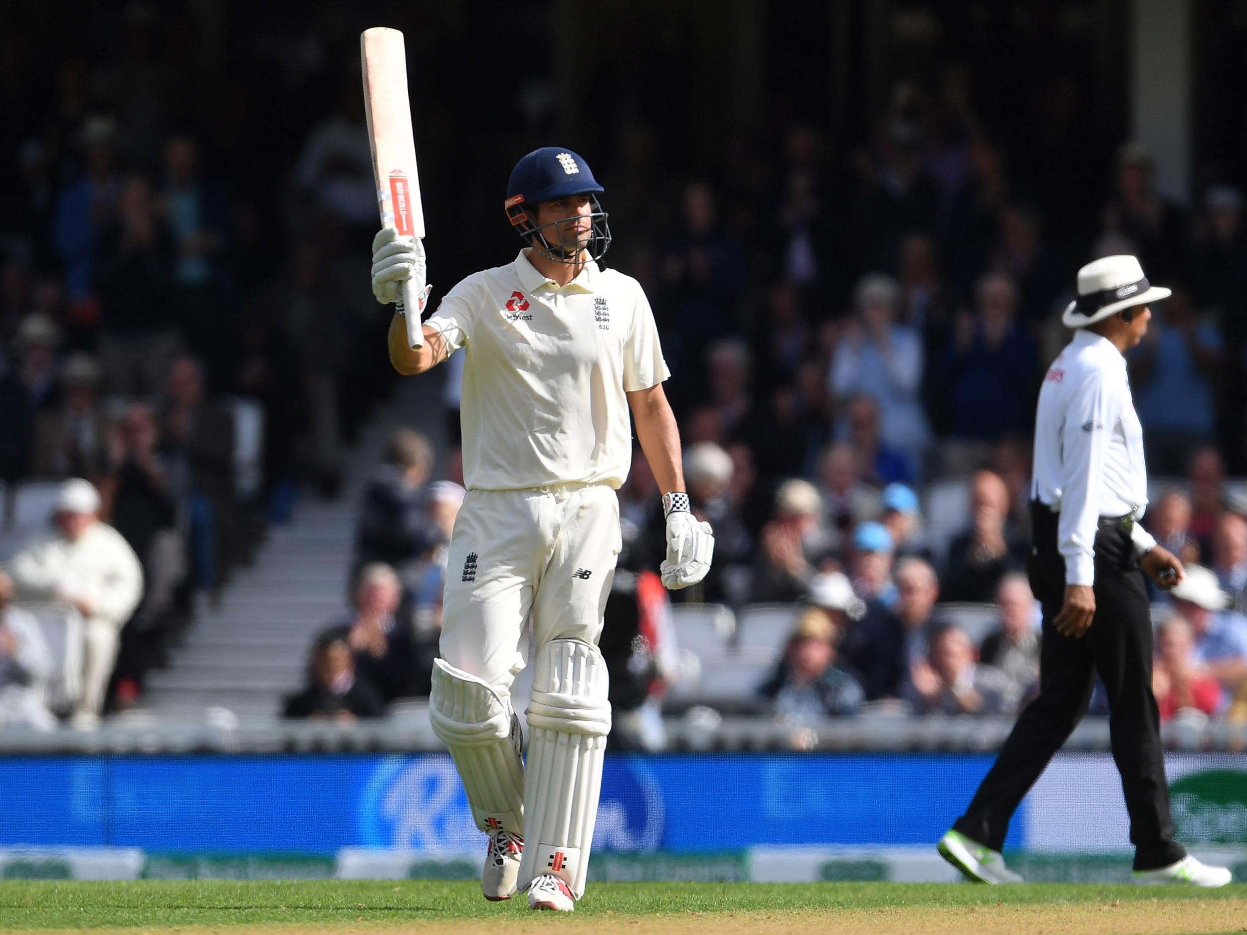 Cook received a standing ovation for his half-century