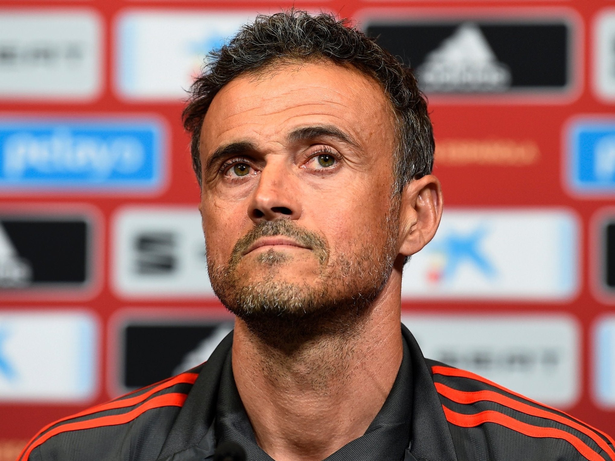 Spain manager Luis Enrique takes charge of his first match against England