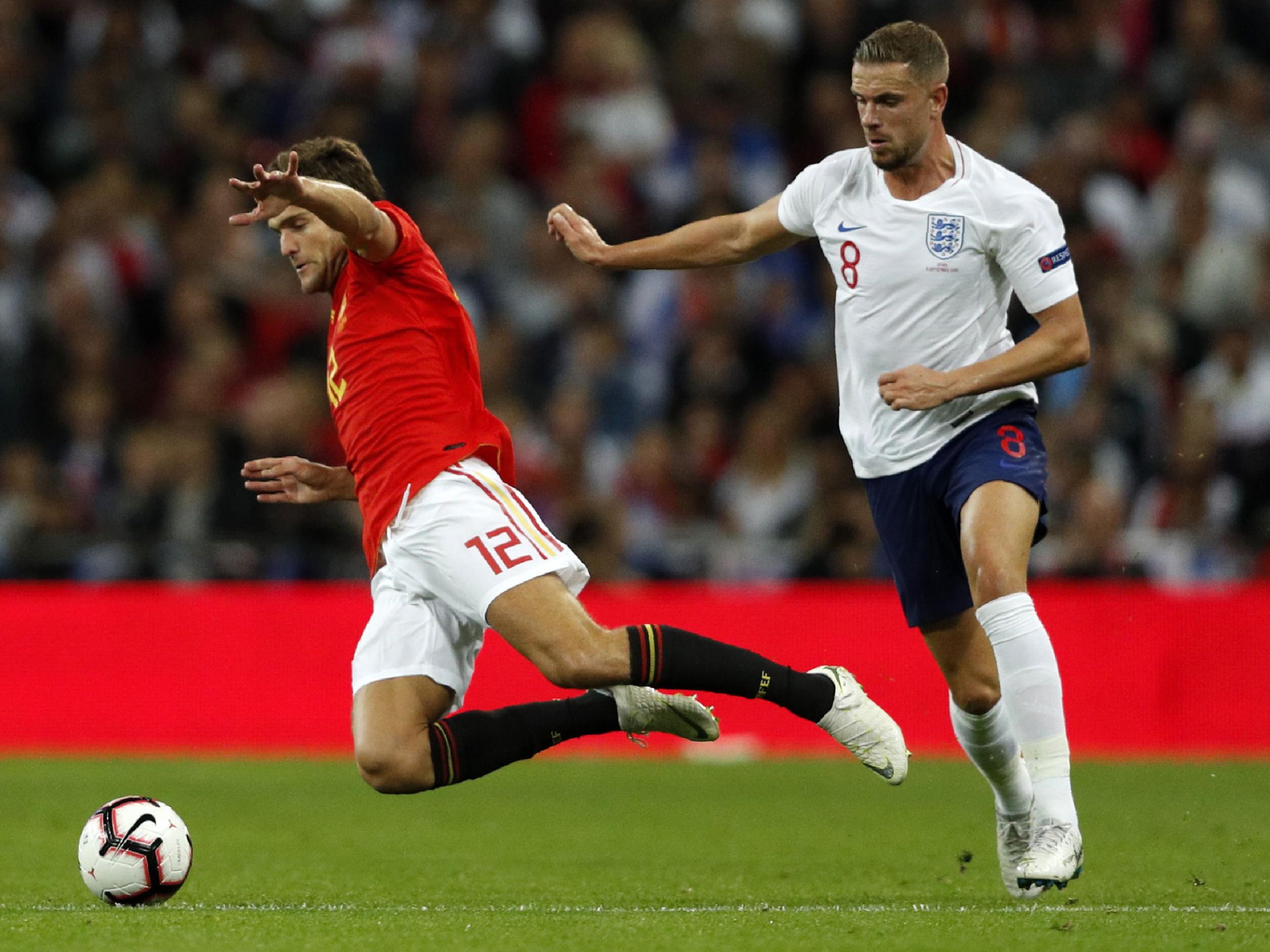 Henderson was chasing shadows on his own in midfield