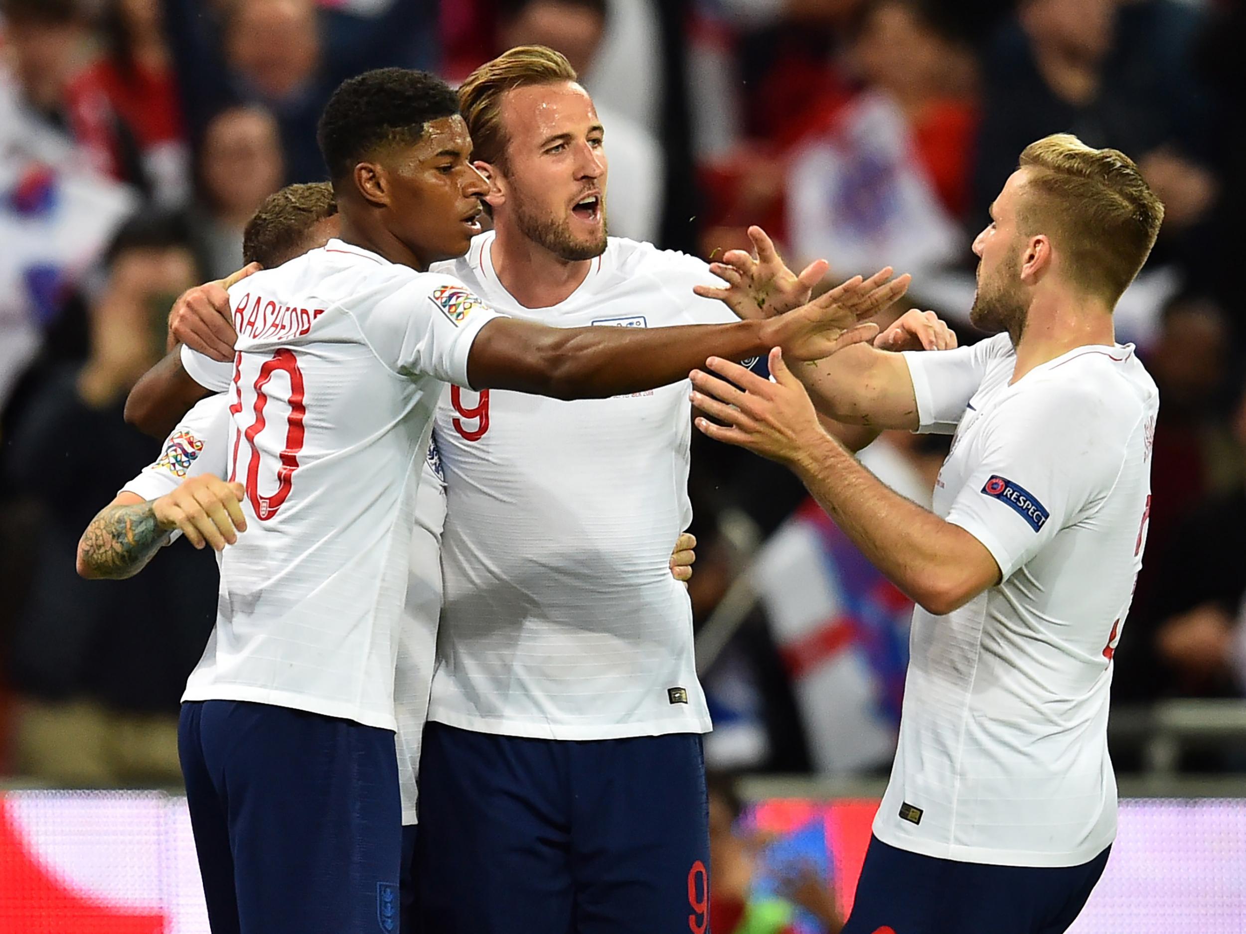 Marcus Rashford put England ahead following a slick team move