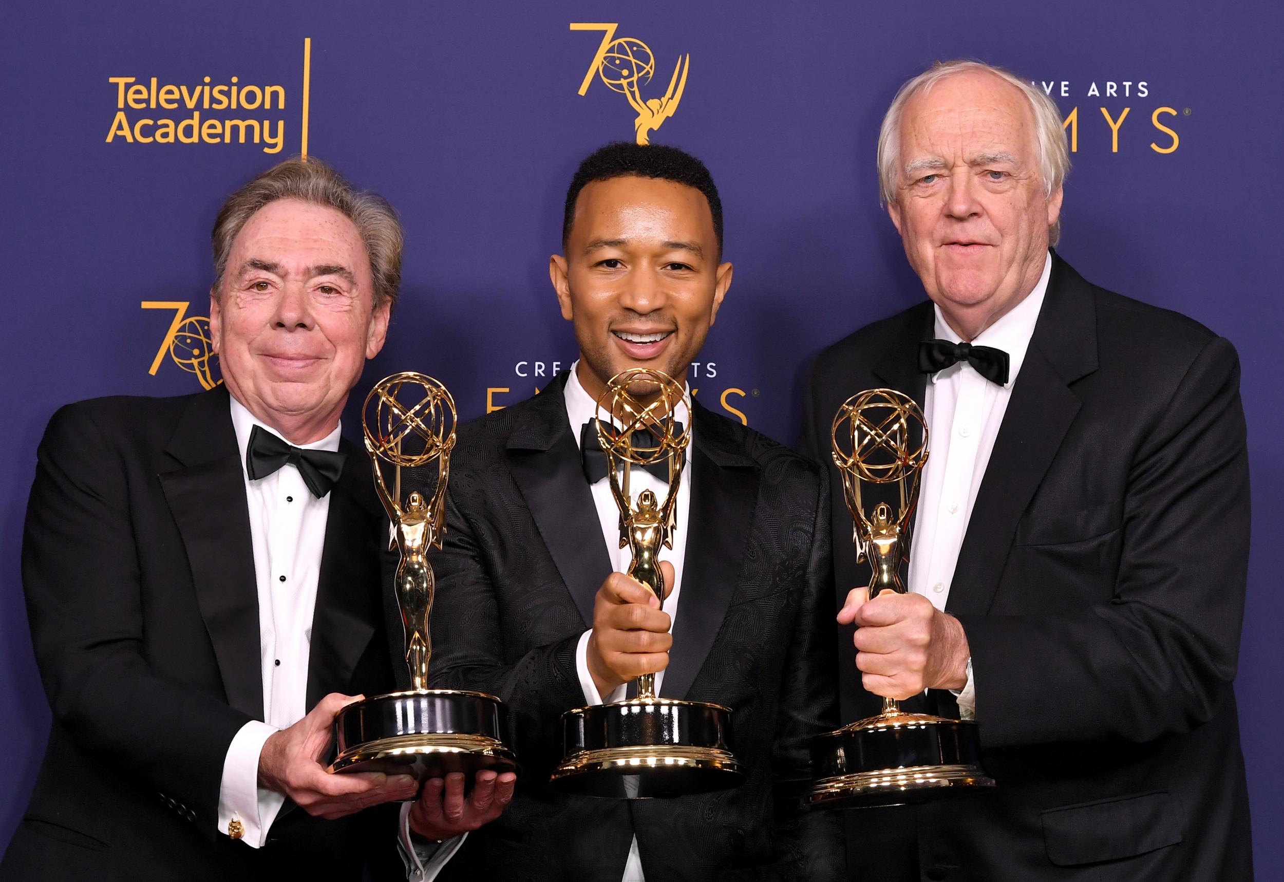 Sir Andrew Lloyd Webber, John Legend and Tim Rice