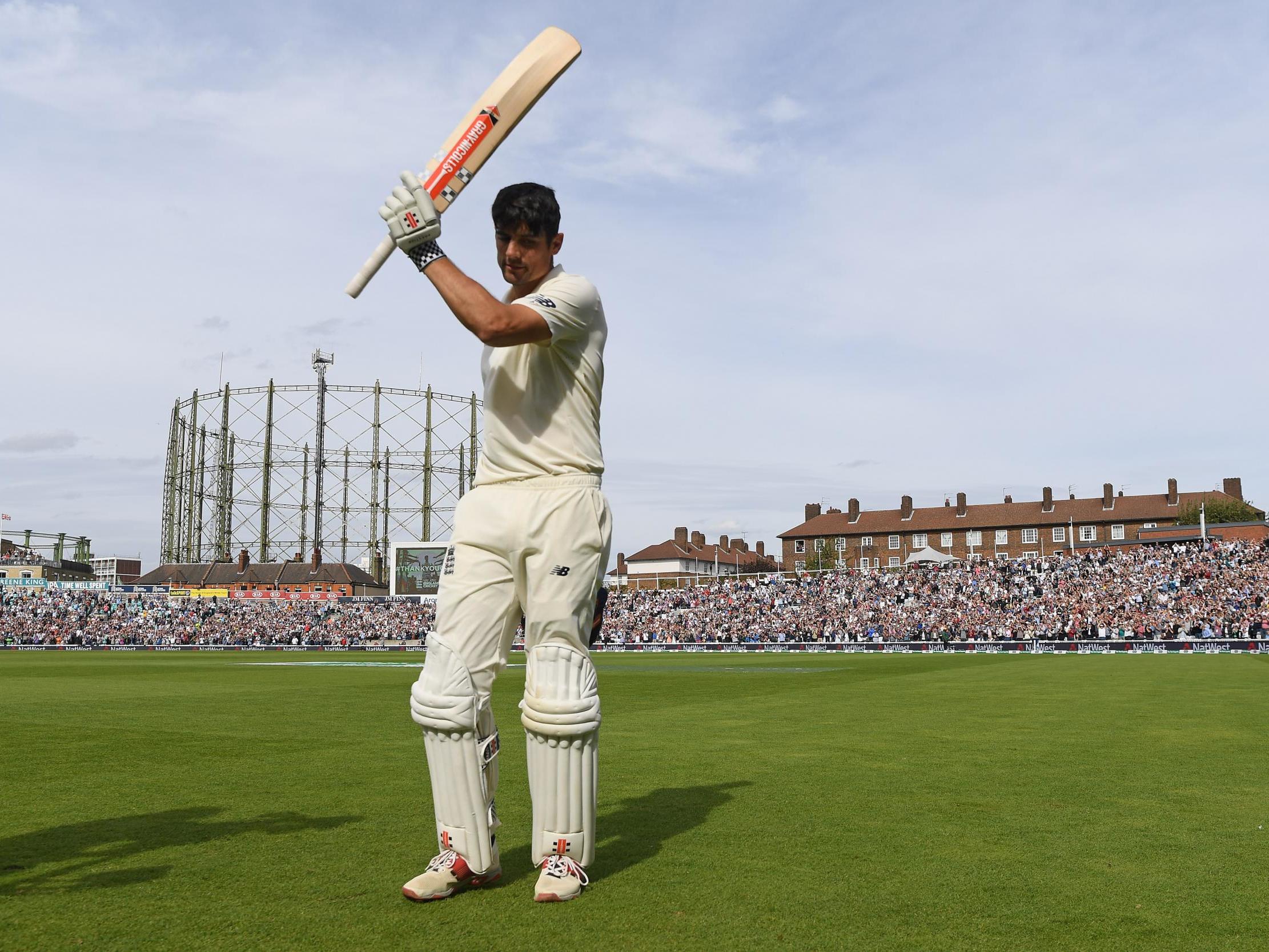 Cook finally left the field after being dismissed on 147