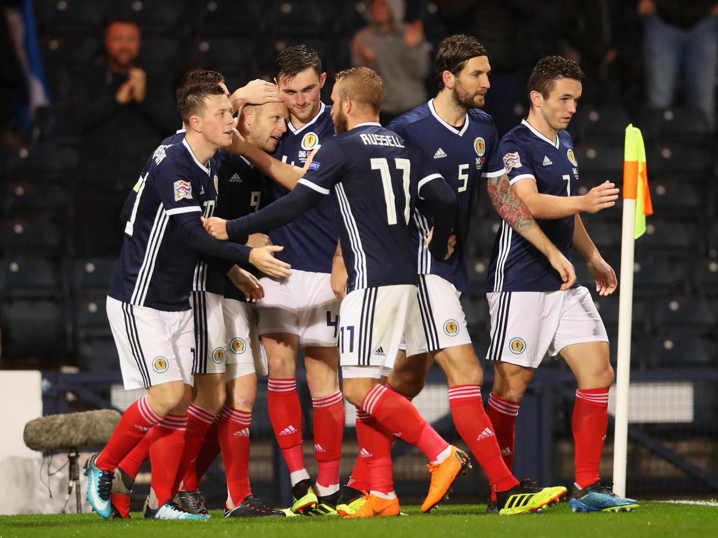 The Rangers forward scored in Scotland's 2-0 win against Albania