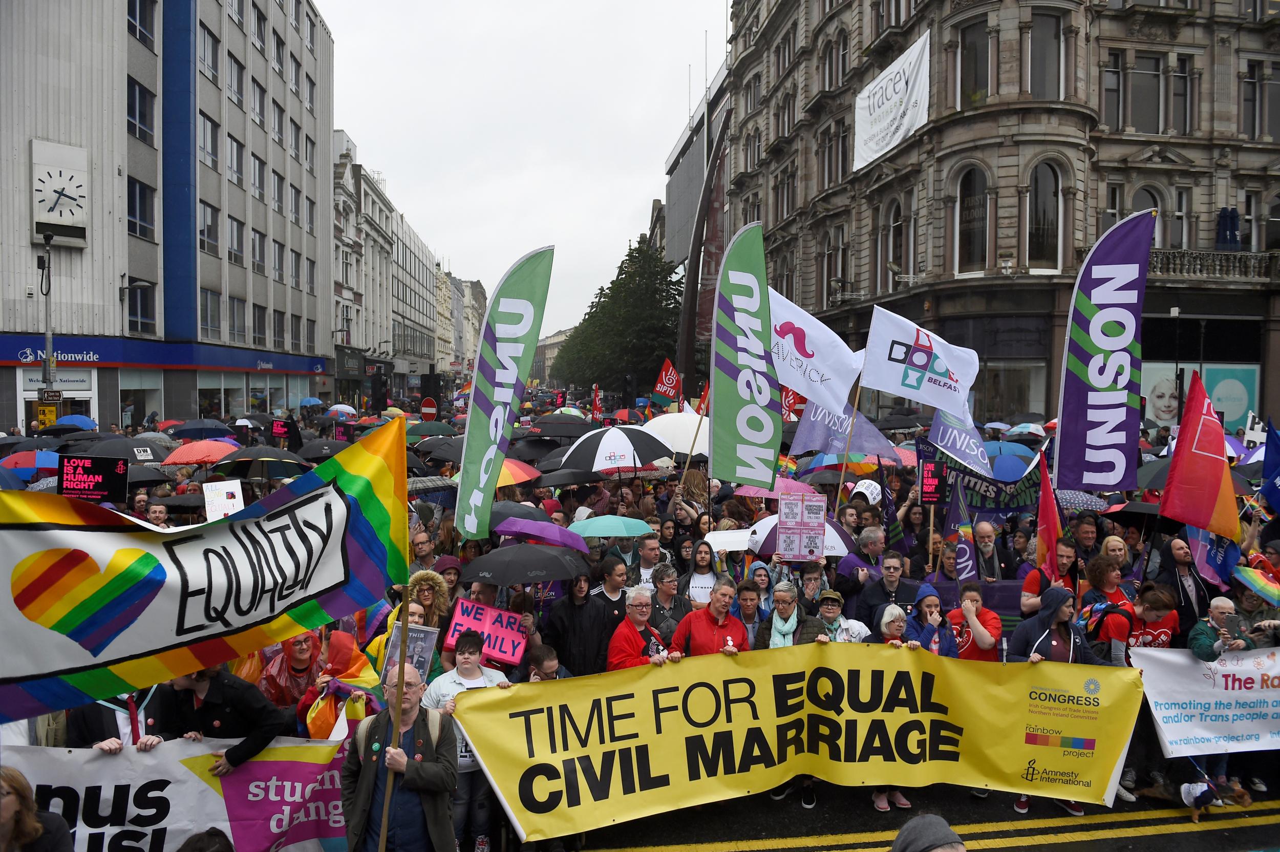 The people of Northern Ireland are being denied their rights. Again, this is down to Unionists in Belfast – this time in the shape of the DUP