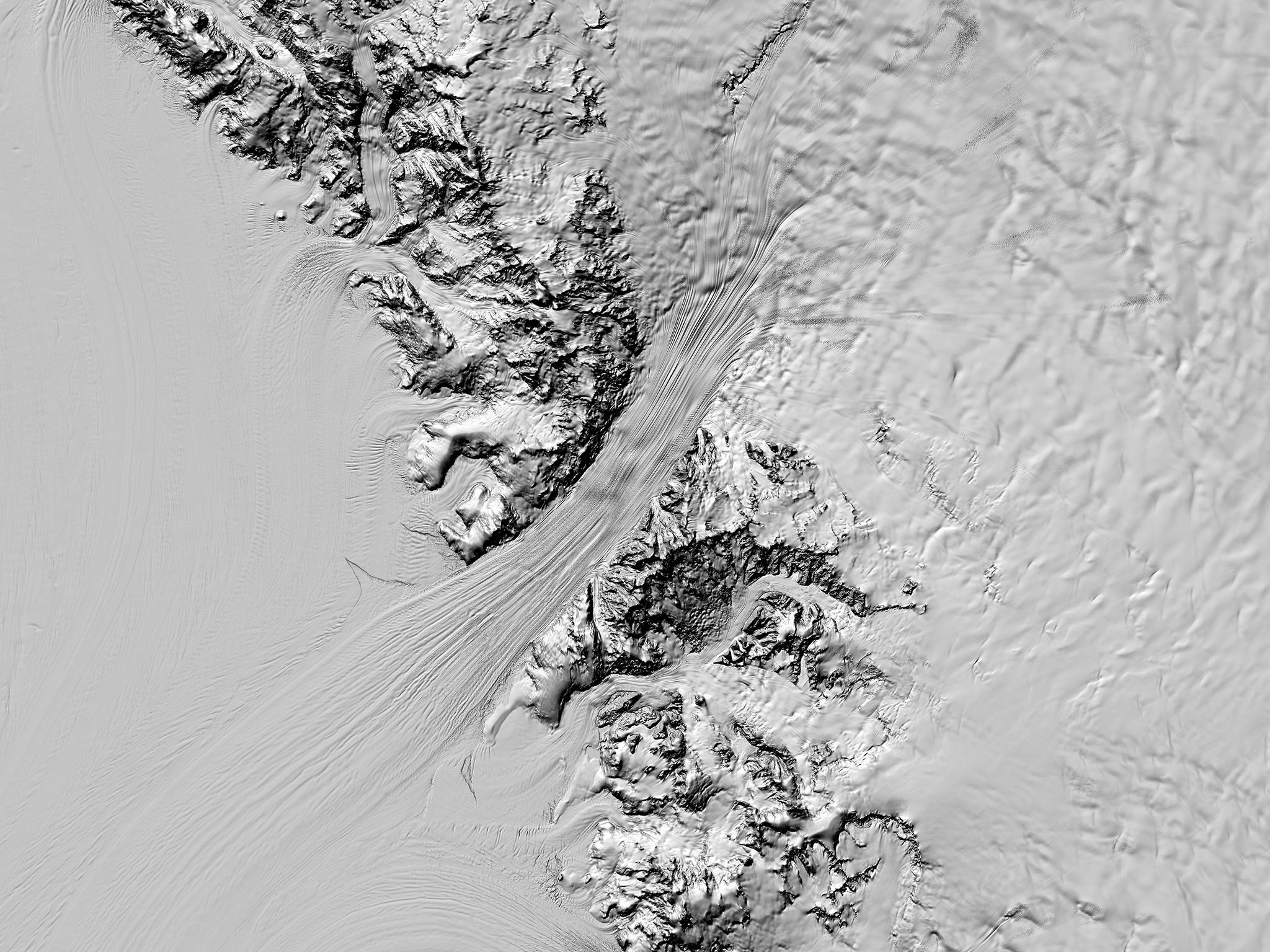 Tracking changes: the high resolution map will allow researches to better monitor the continent’s ice as the planet warms