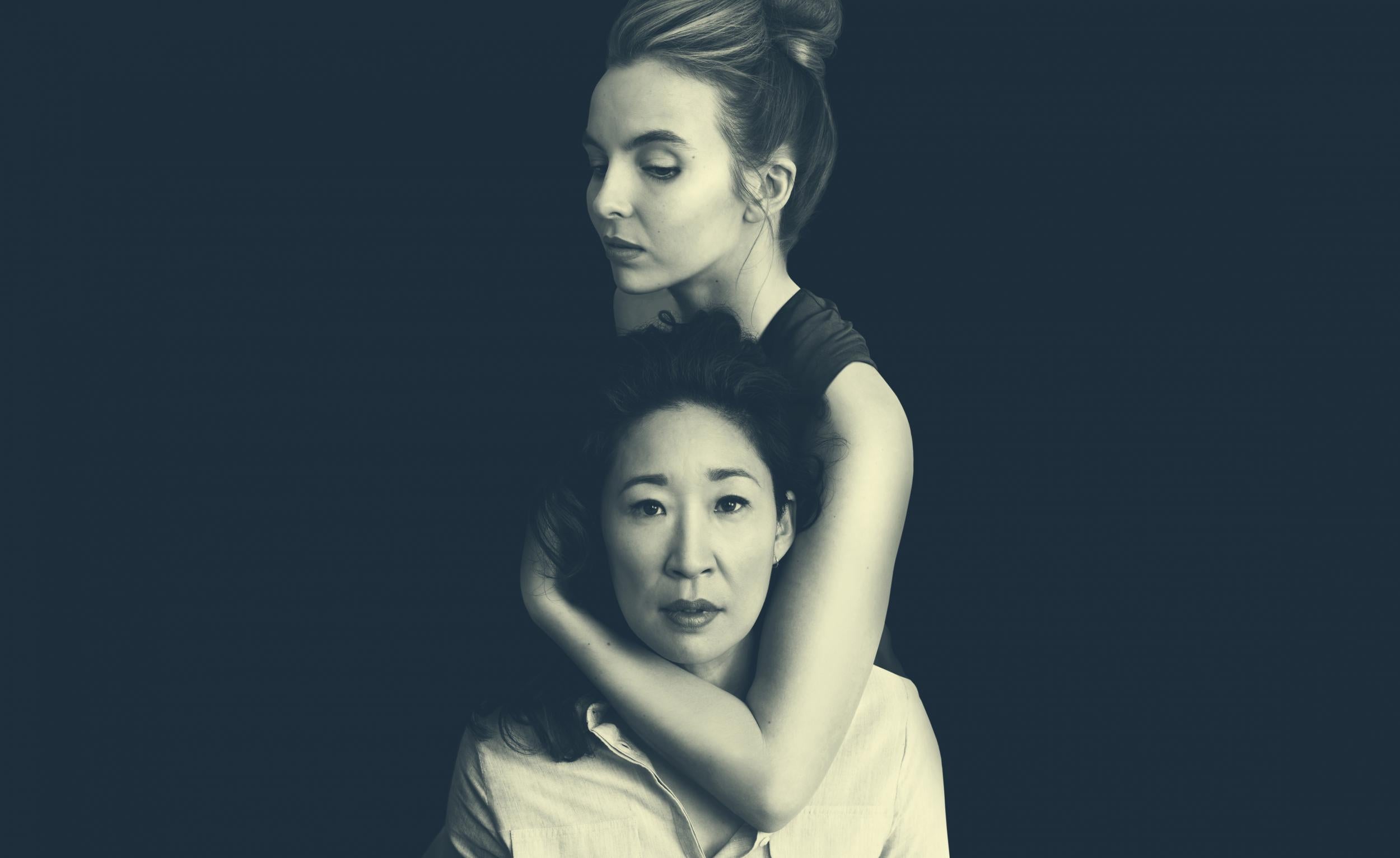 Eve (Sandra Oh) finds herself in the grip of Villanelle (Jodie Comer)