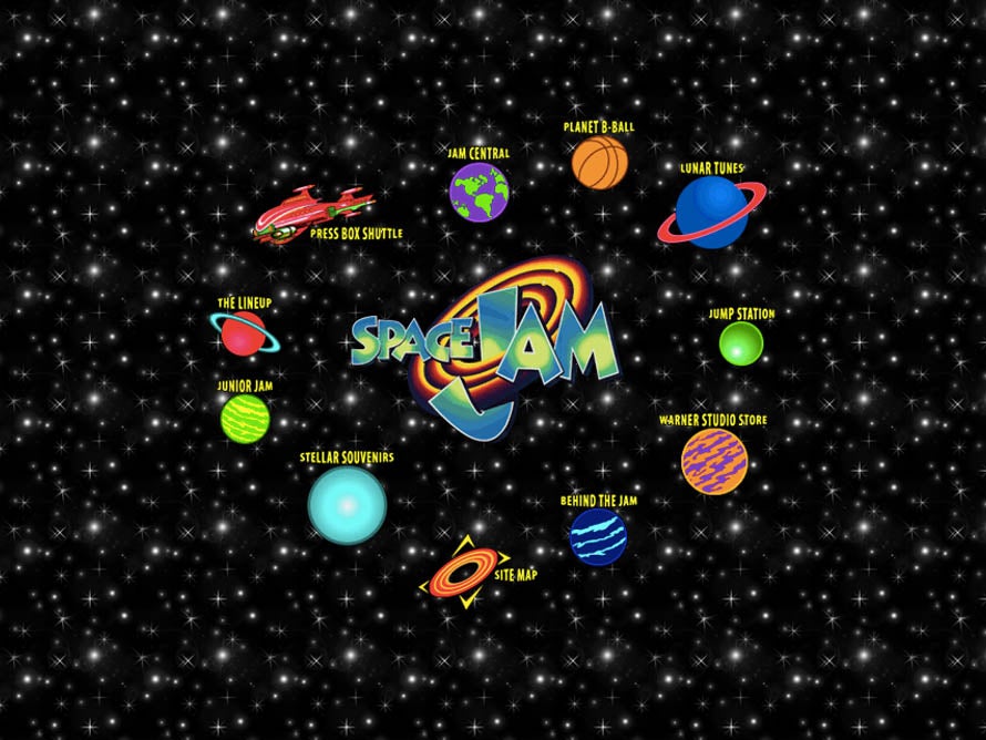 The Space Jam website in the 90s
