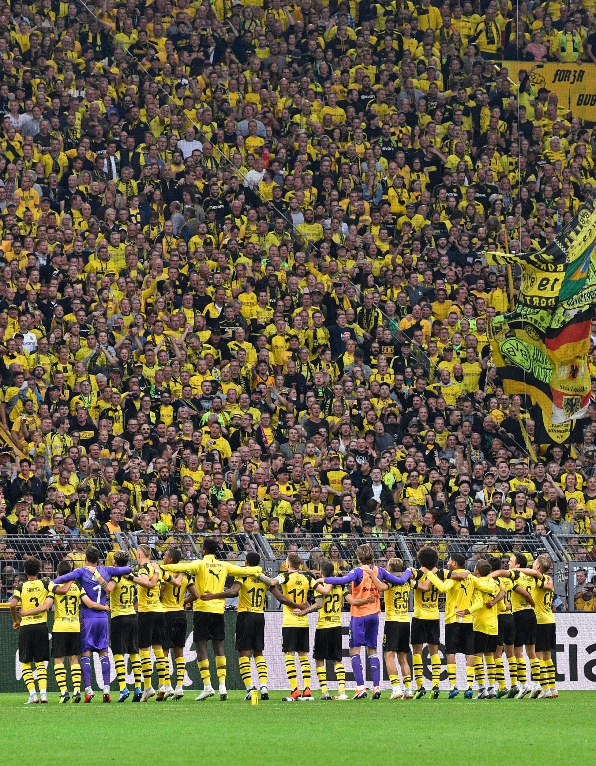 Borussia Dortmund’s famous Yellow Wall