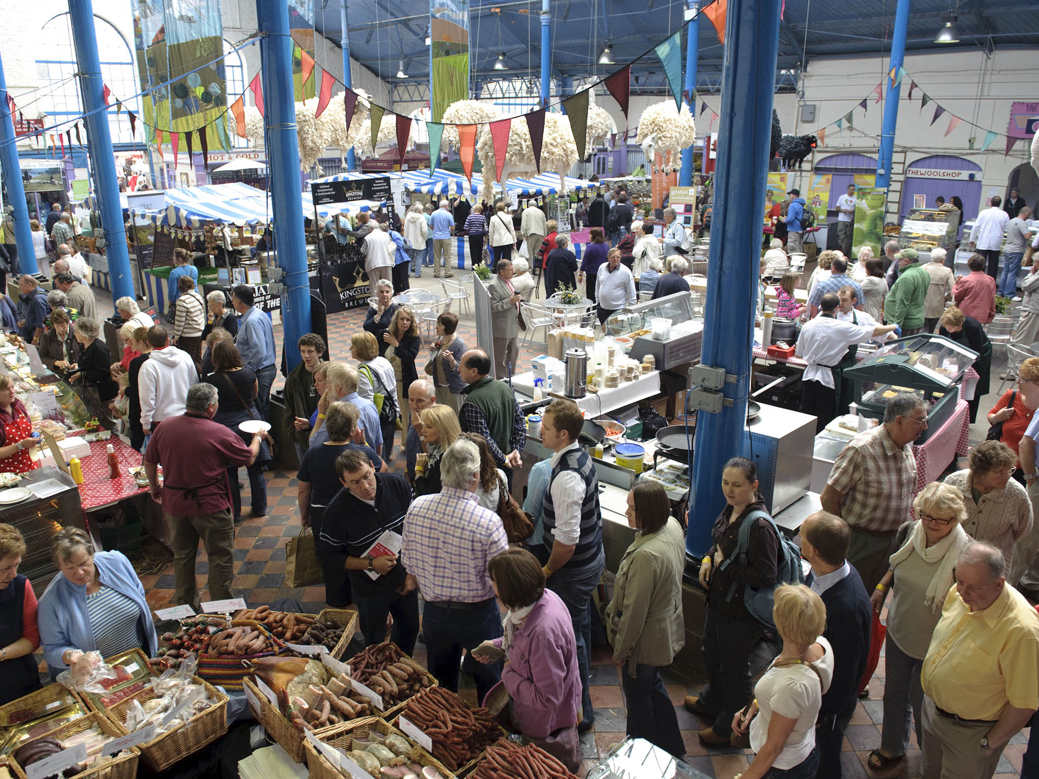 The customary couple-of-hundred stalls of food purveyors are still a key element