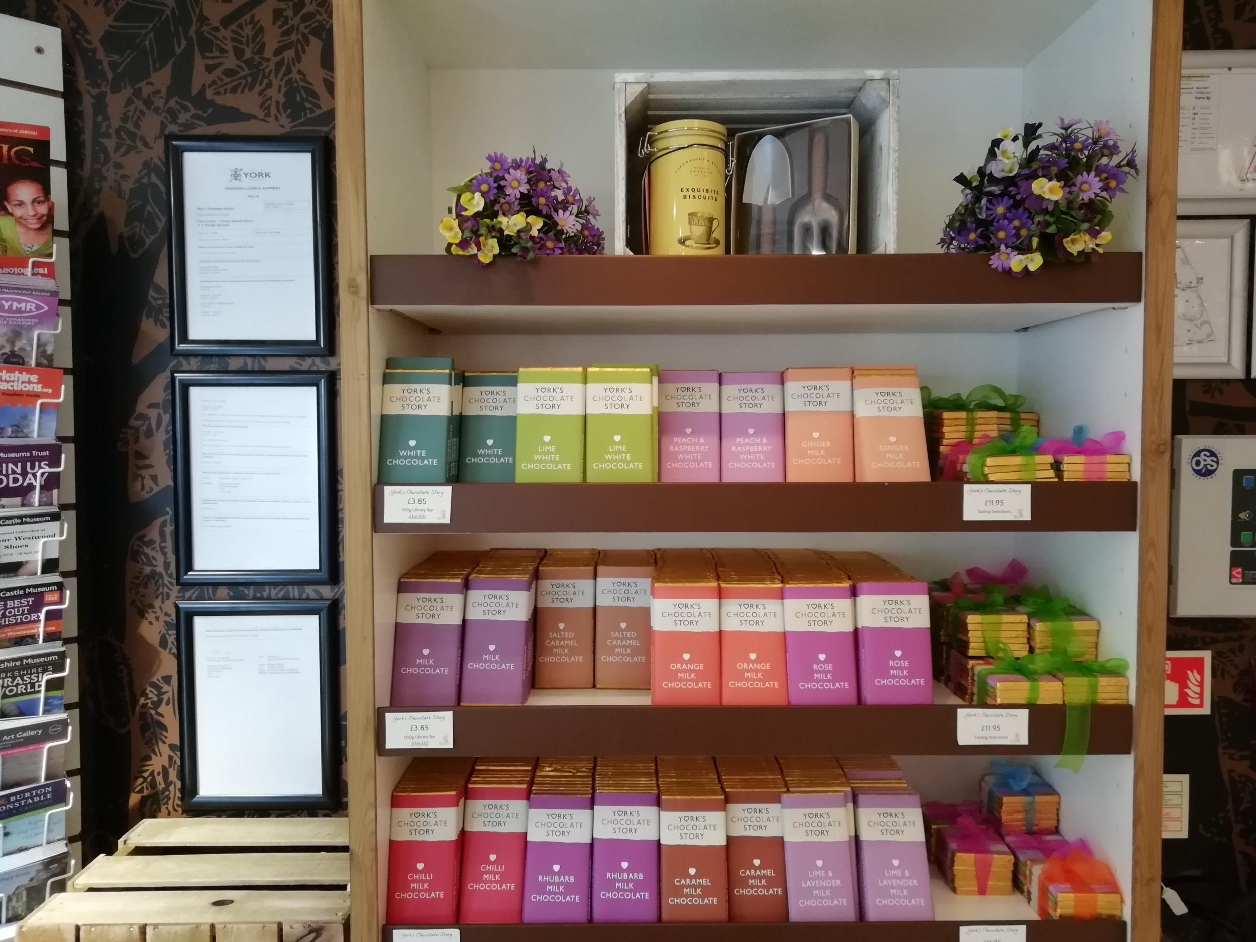 York’s Chocolate Story sells local artisanal chocolate in the gift shop