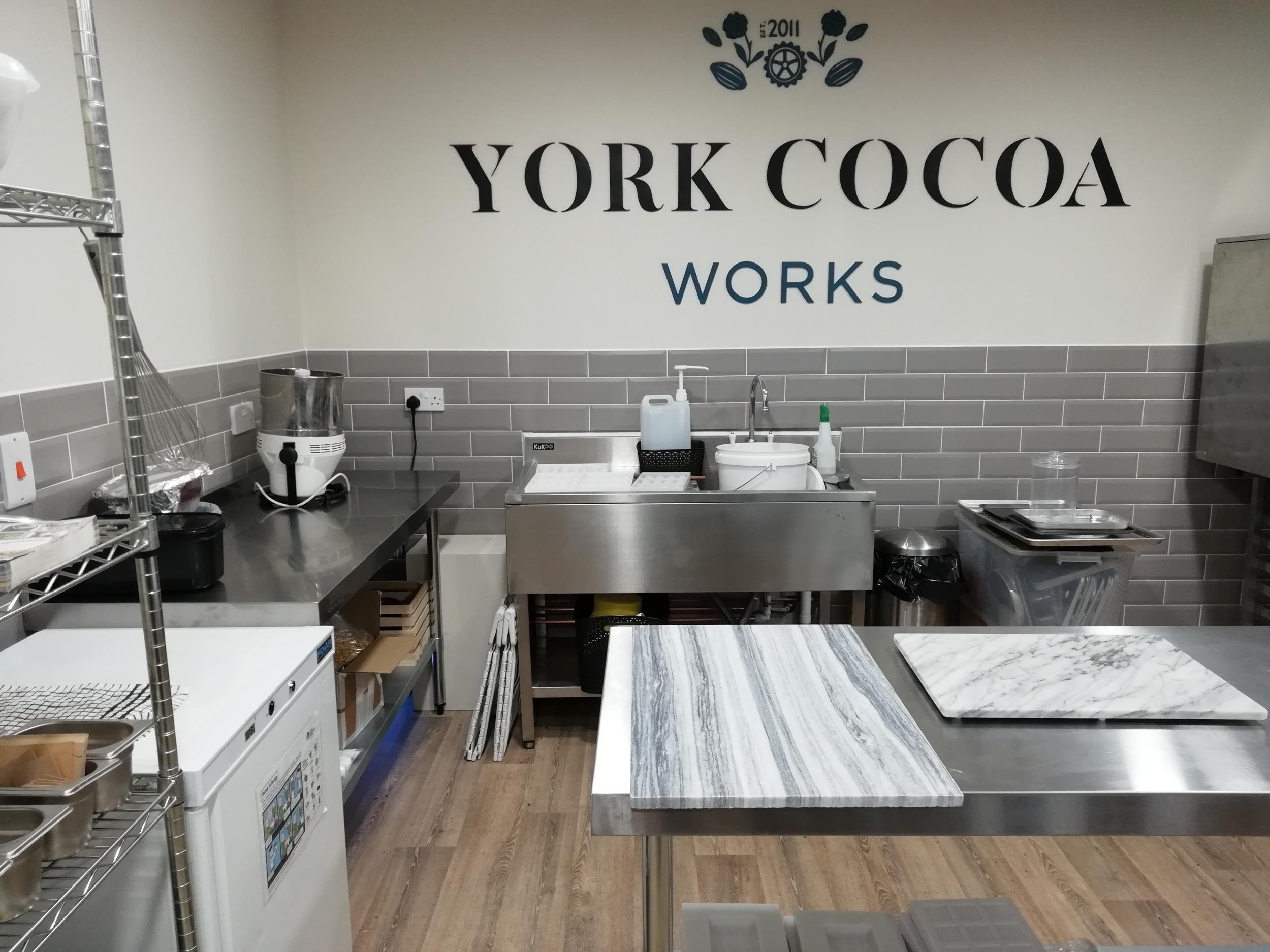 York Cocoa Works is a modern, small-scale chocolate factory