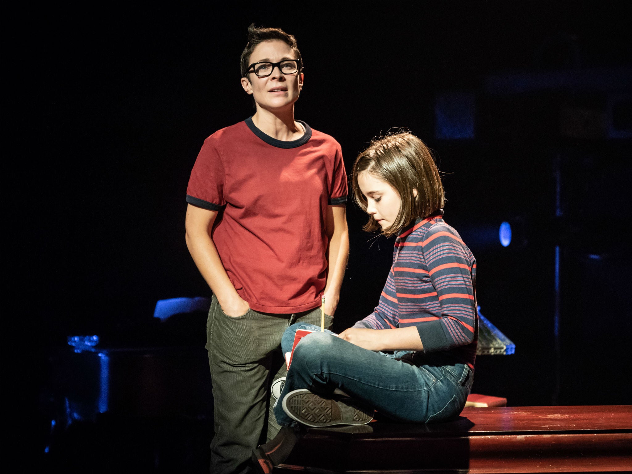 Kaisa Hammarlund and Brooke Haynes in ‘Fun Home’, which put queer women centre stage