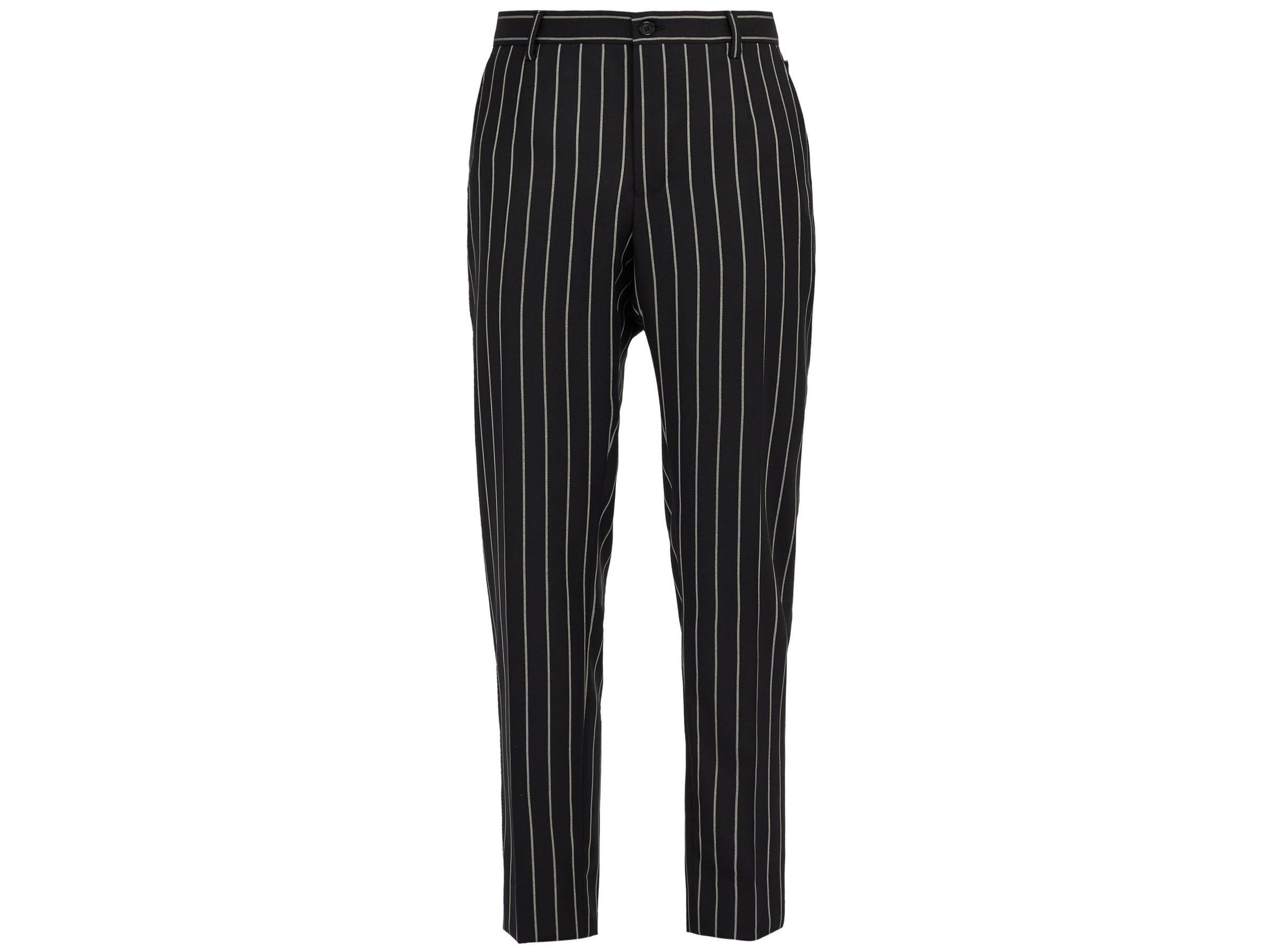 Dolce &amp; Gabbana, Pinstriped Virgin Wool-Blend Trousers, £575, Matches Fashion