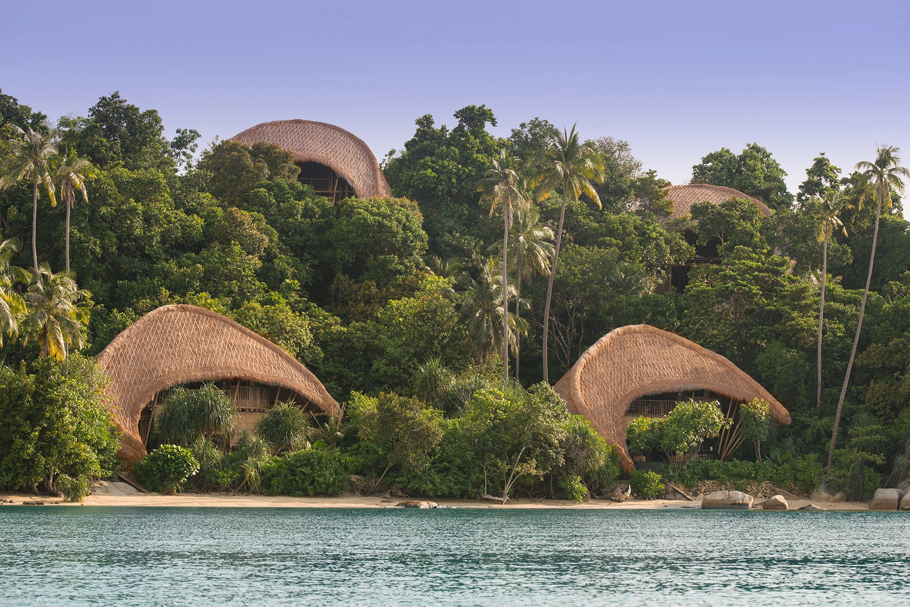 The exclusive villas of Cempedak Island, just a short ferry ride from Singapore