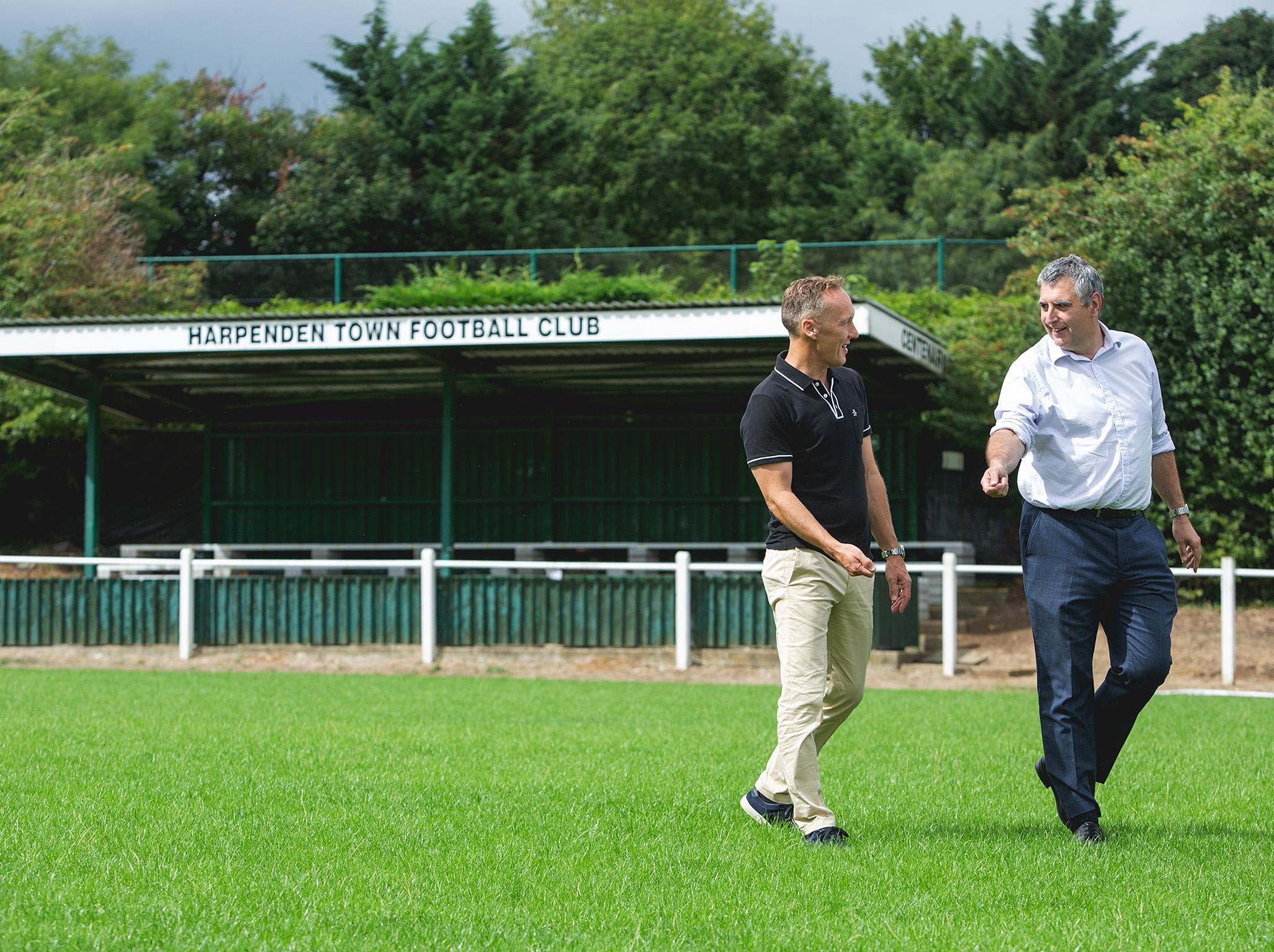 Lee Dixon paid a visit to his son's former club