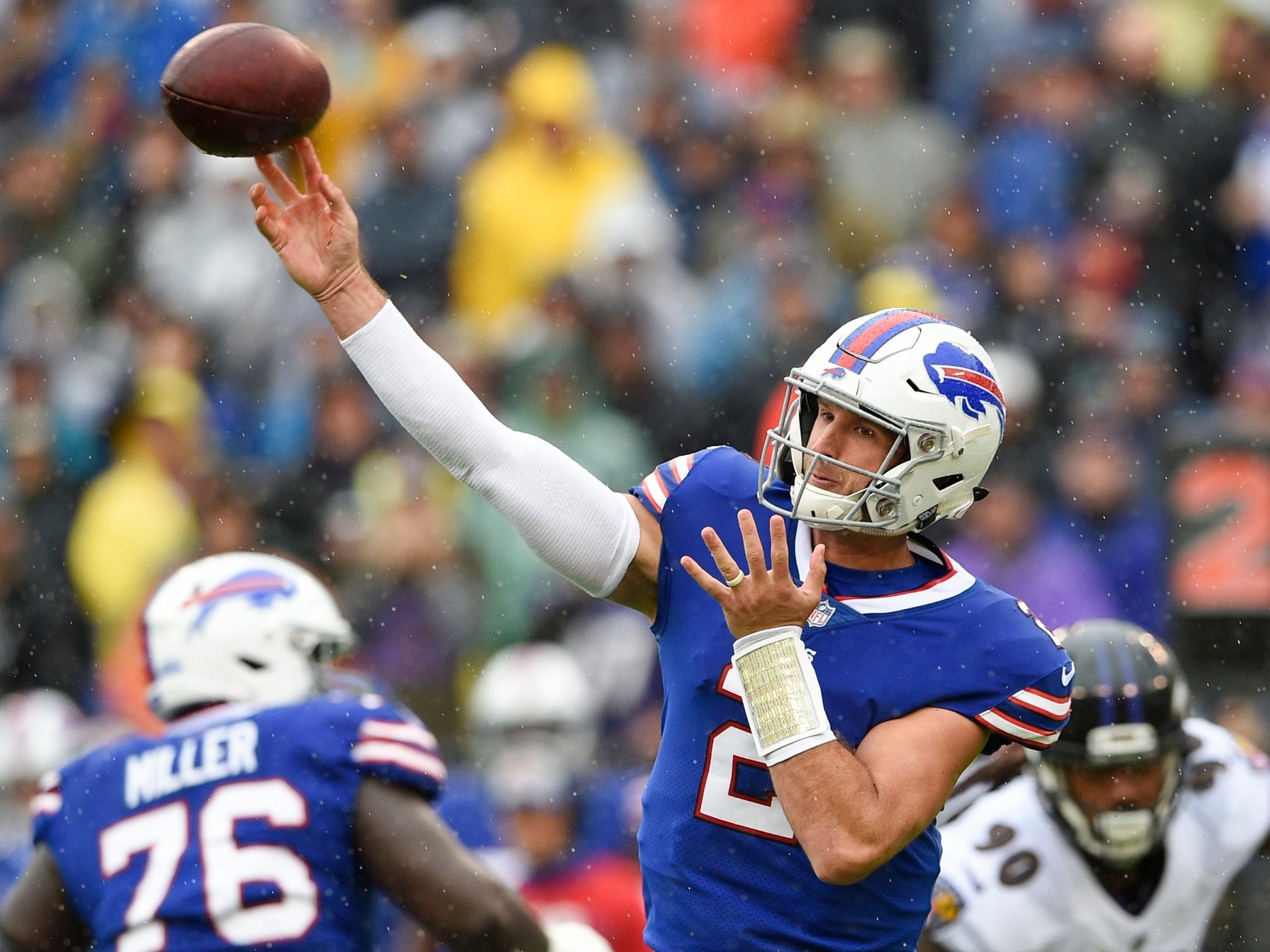 Buffalo Bills quarterback Nathan Peterman was terrible against the Ravens