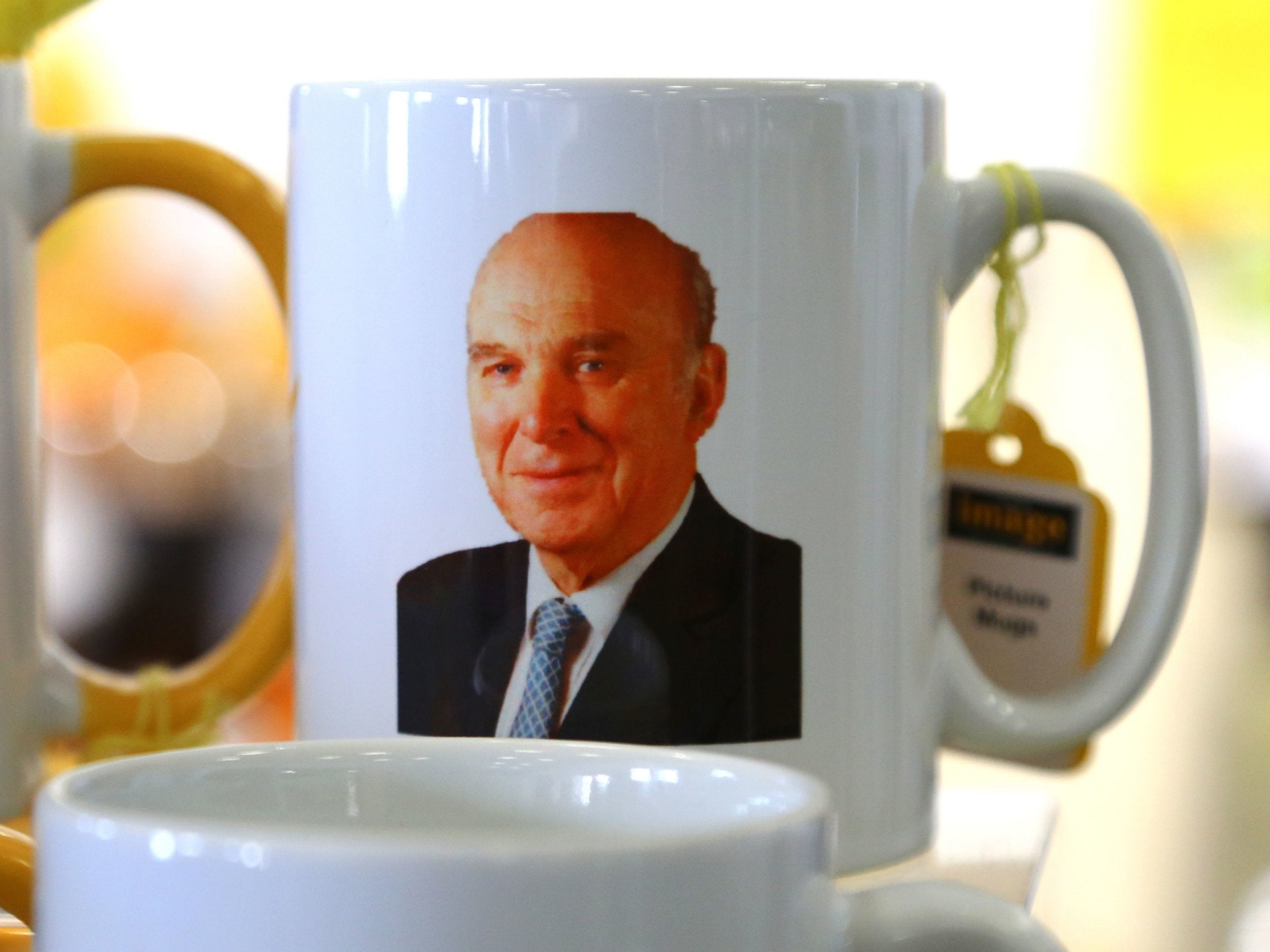 Merchandise on sale at the Liberal Democrats’ 2018 conference