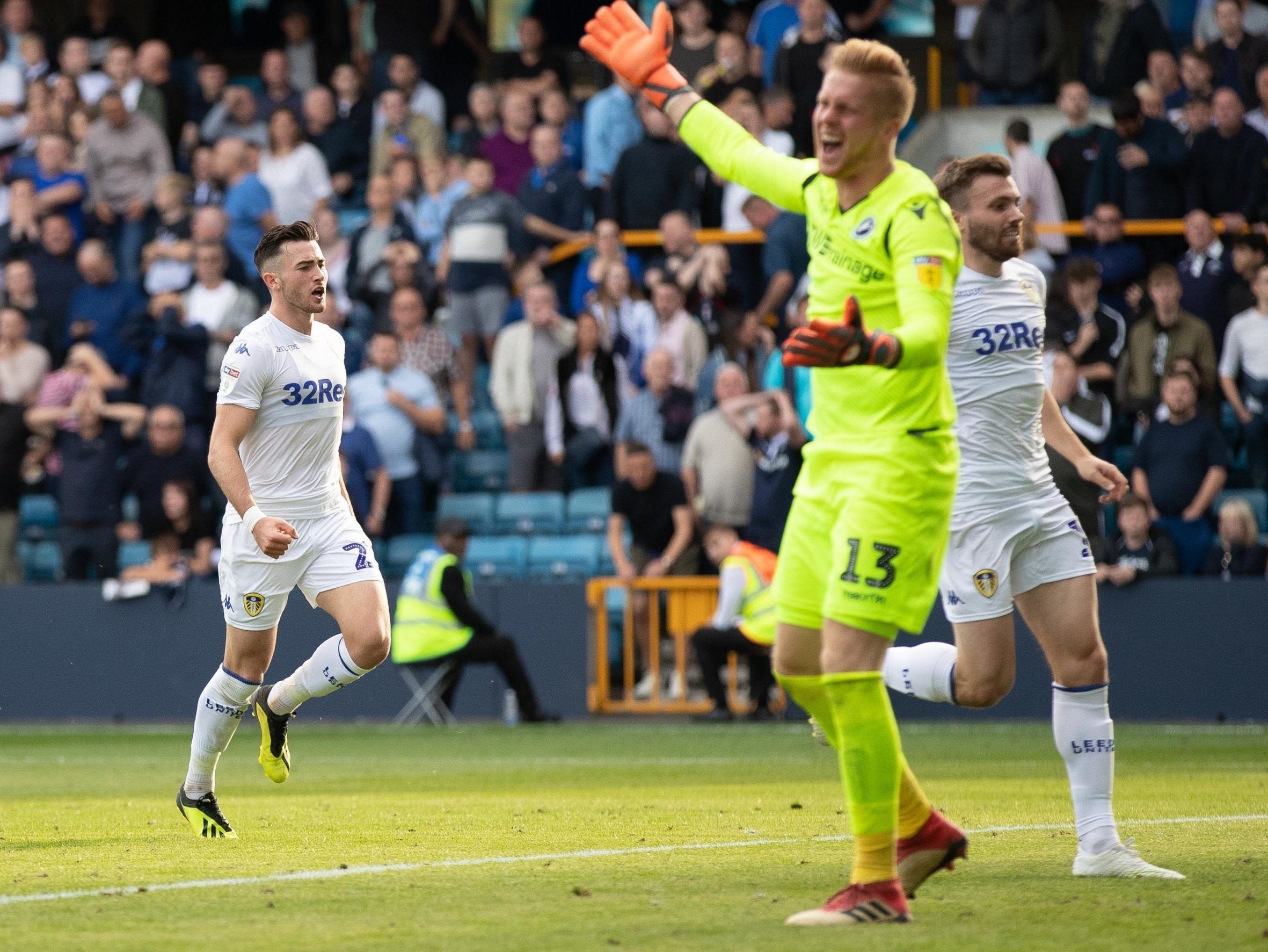 Harrison gave Leeds reason to celebrate as his late equaliser secured a draw at Millwall