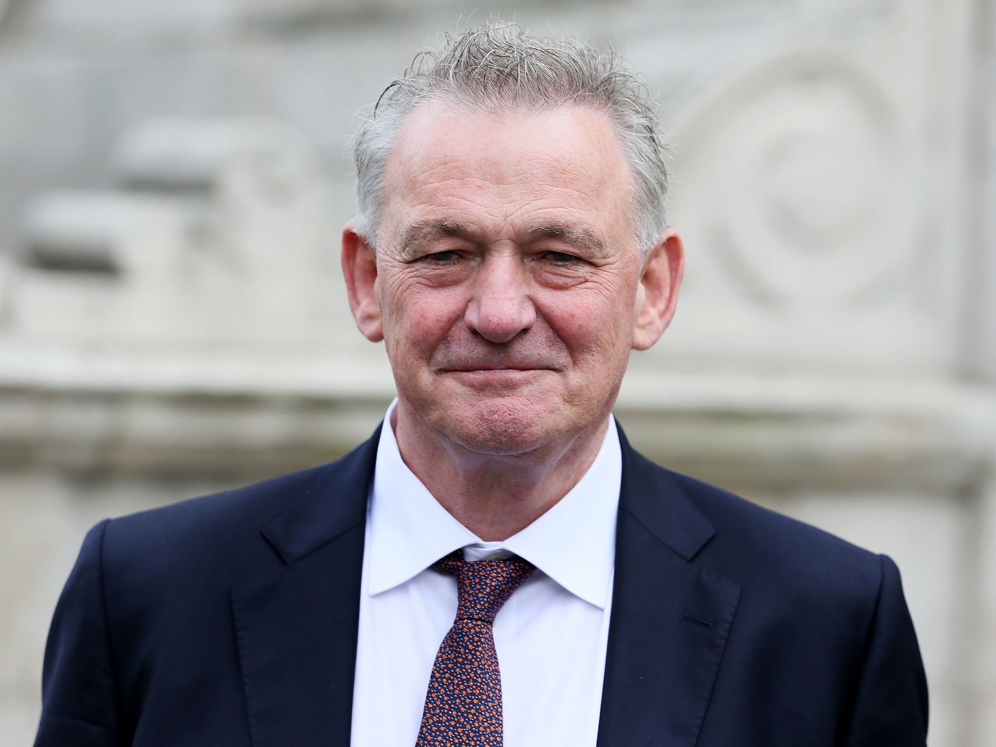 Presidential hopeful Peter Casey at City Hall in Dublin following a Dublin City Council meeting