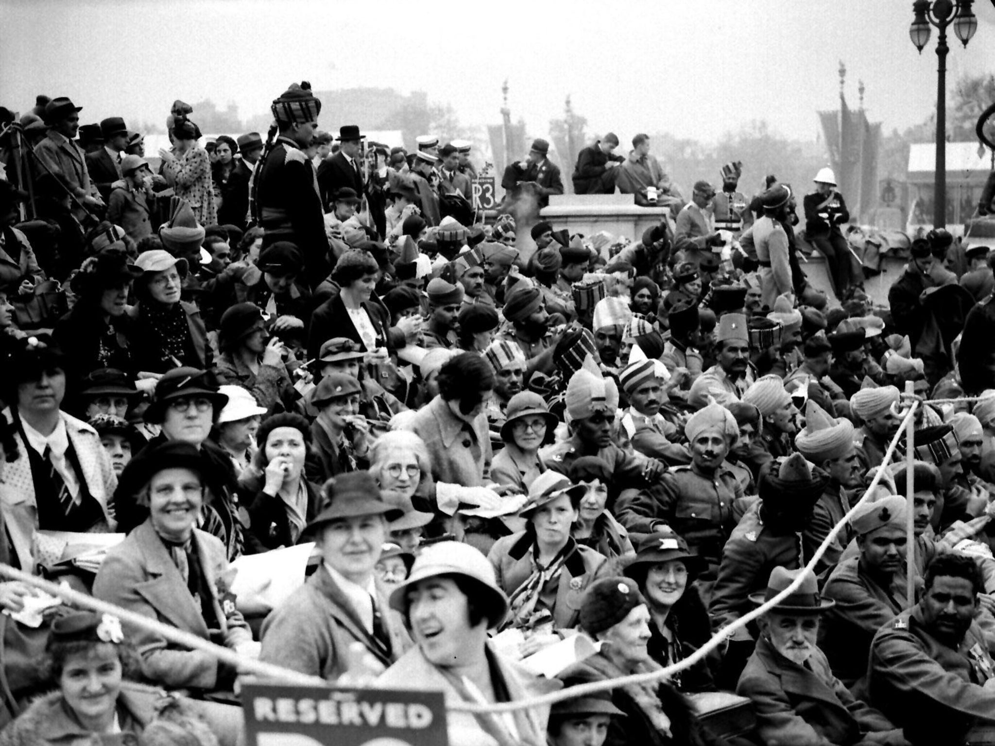 London crowds celebrate the coronation of King George VI in 1937