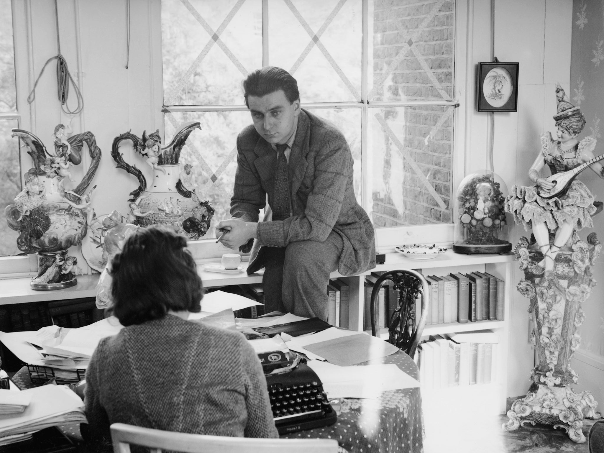 Tom Harrisson at work on the Mass-Observation project in 1940