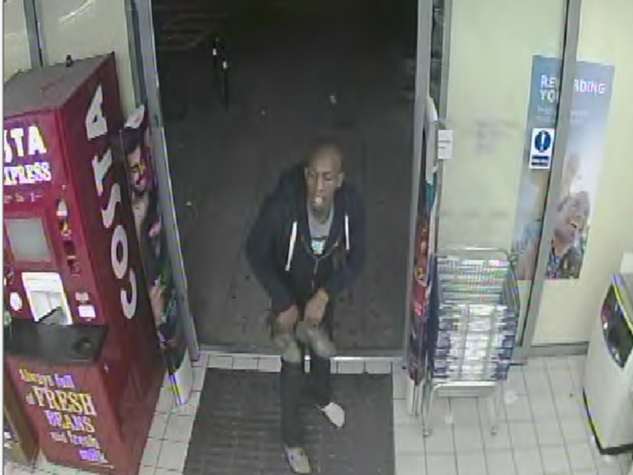 Police have launched an appeal to identify the suspect, described as black, slim, bald and around 6ft 2ins