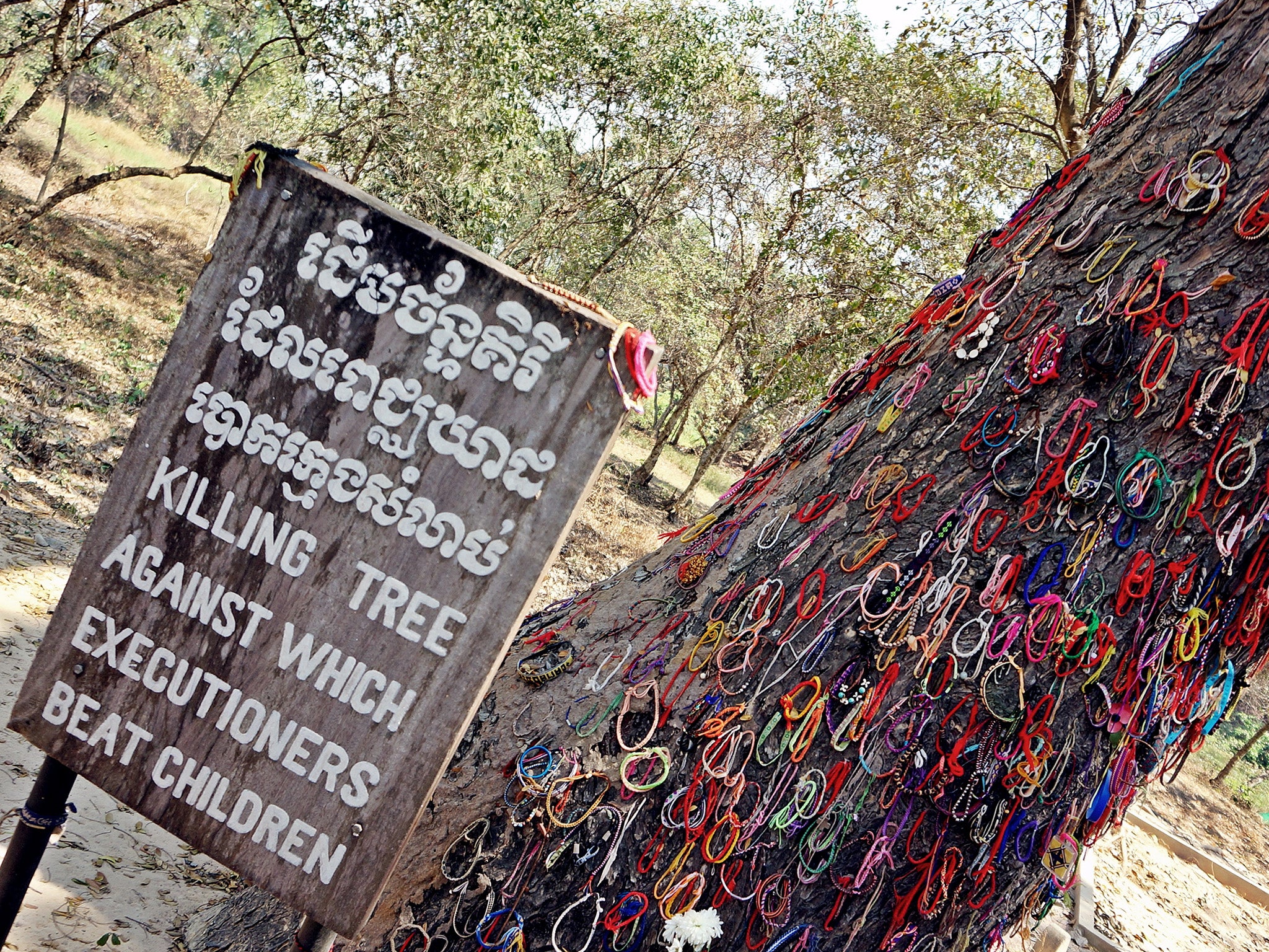 Men, women and children were indiscriminately executed by the cadres of the Khmer Rouge