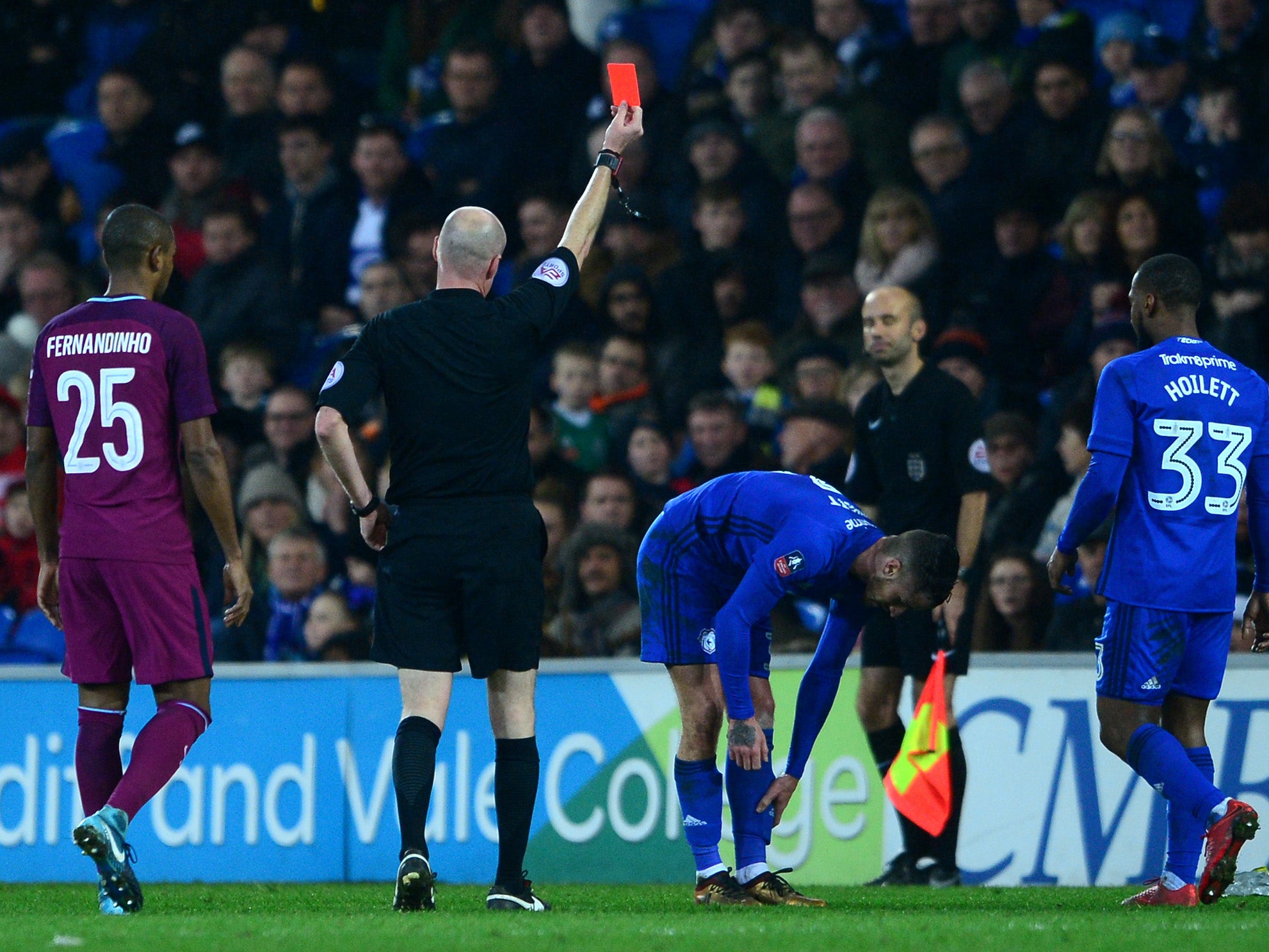 The Manchester City manager has called for more protection from referees