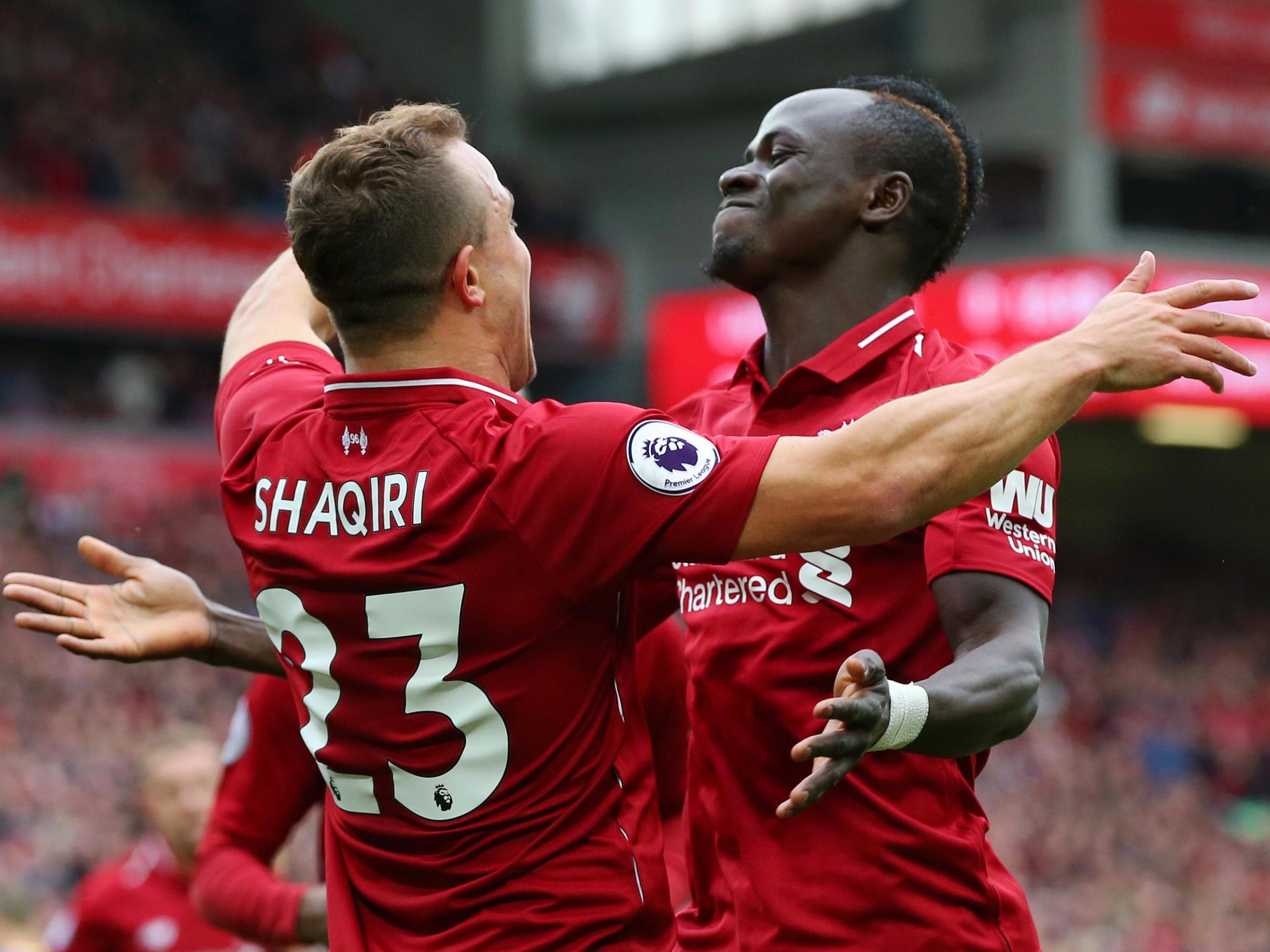 Xherdan Shaqiri was a key player in Liverpool's win