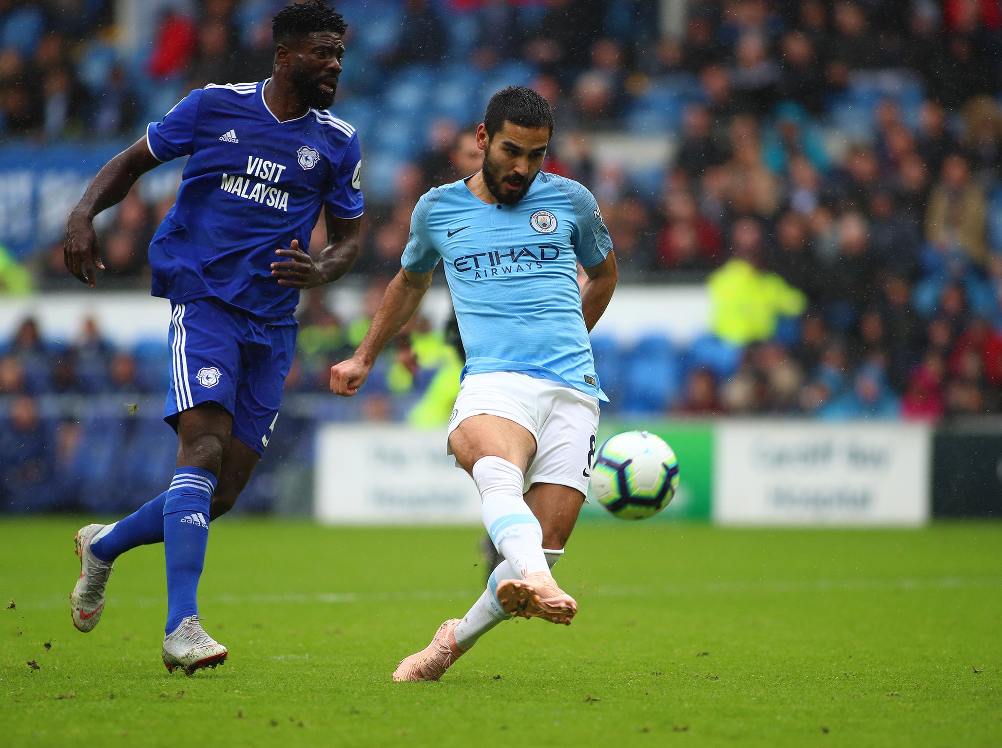 Gundogan scored a lovely goal in the 5-0 rout of Cardiff