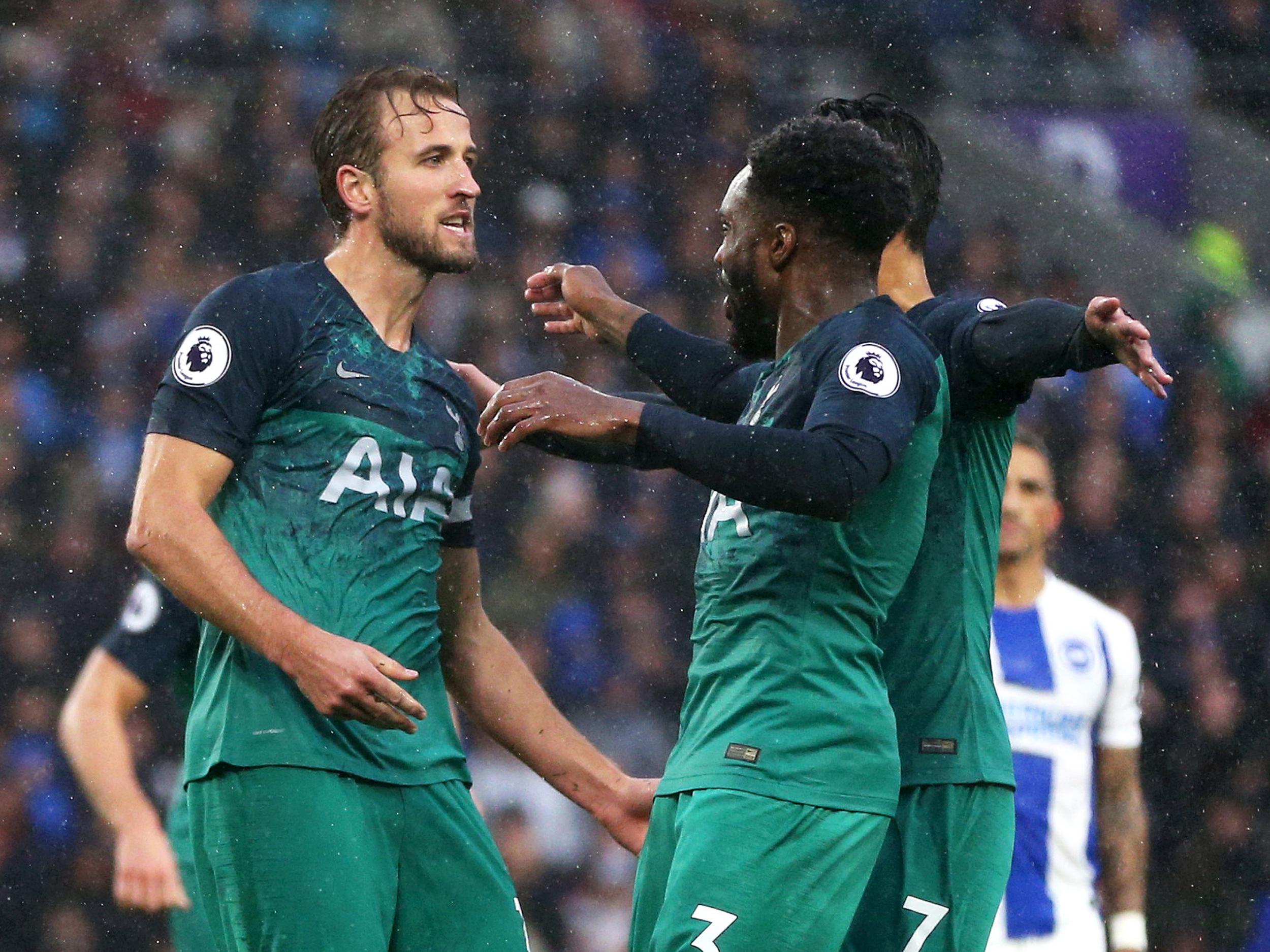 Kane celebrates his first-half strike (Getty Images)