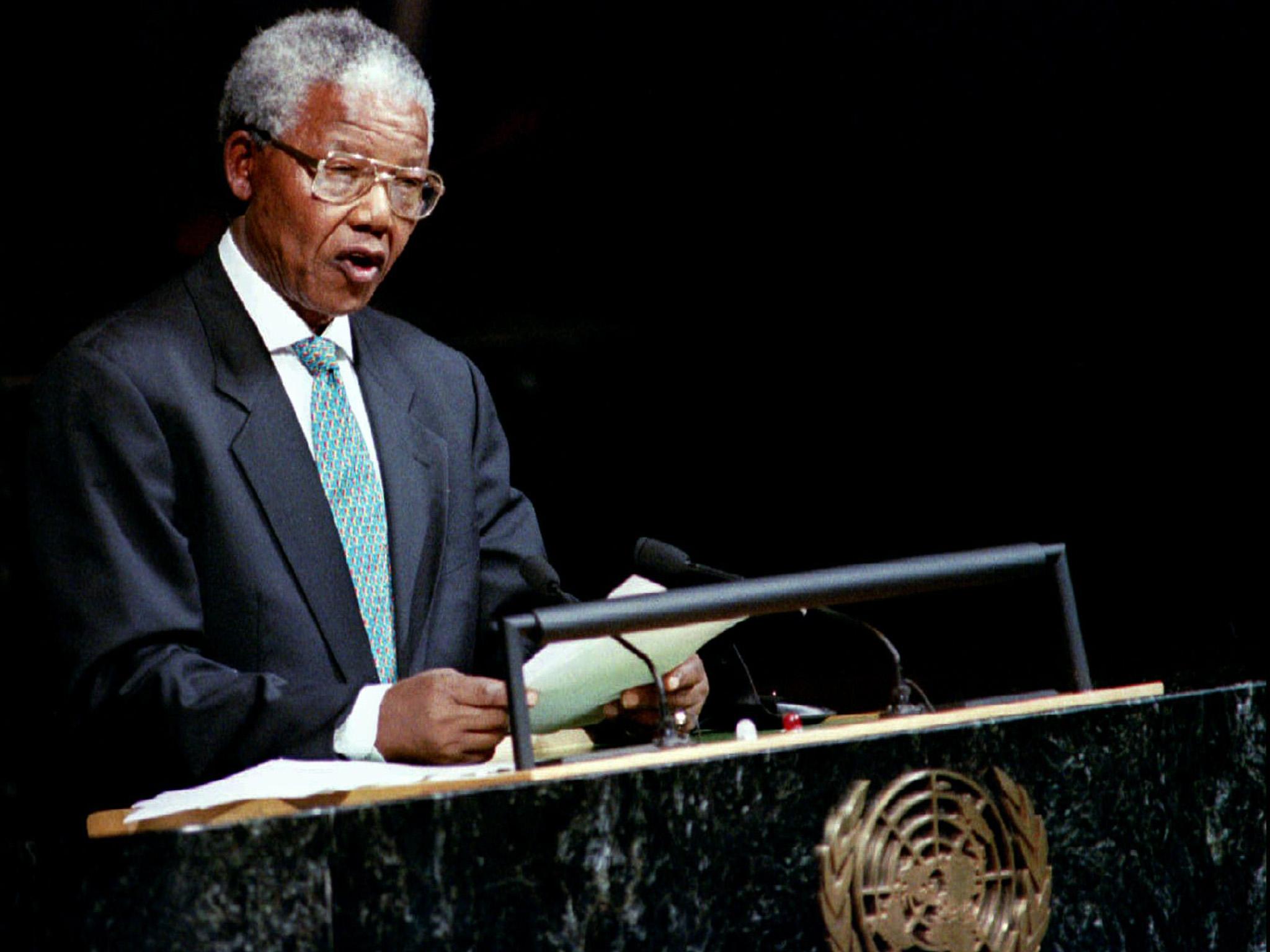 Nelson Mandela became the first black president of South Africa in 1994