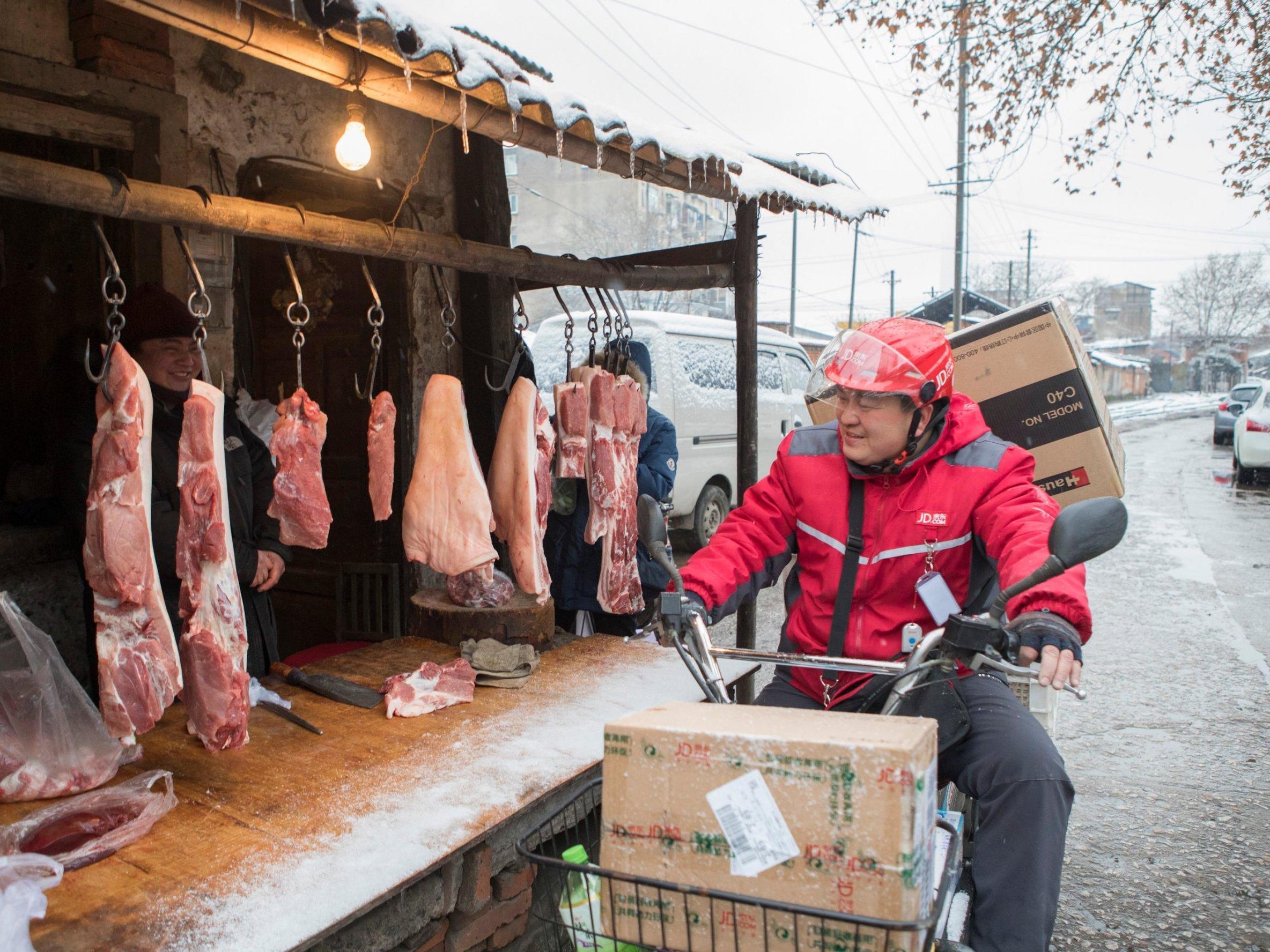 JD.com prides itself on delivering packages within a few hours of an order placement. JD