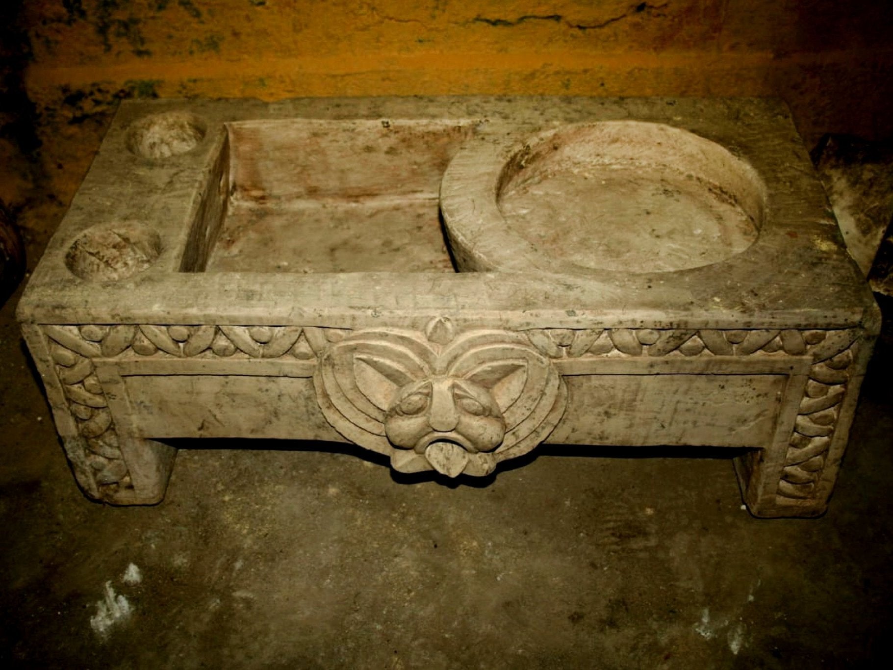 A basin was found in a chamber that was likely used for religious rituals (Egyptian Ministry of Antiquities via AP)