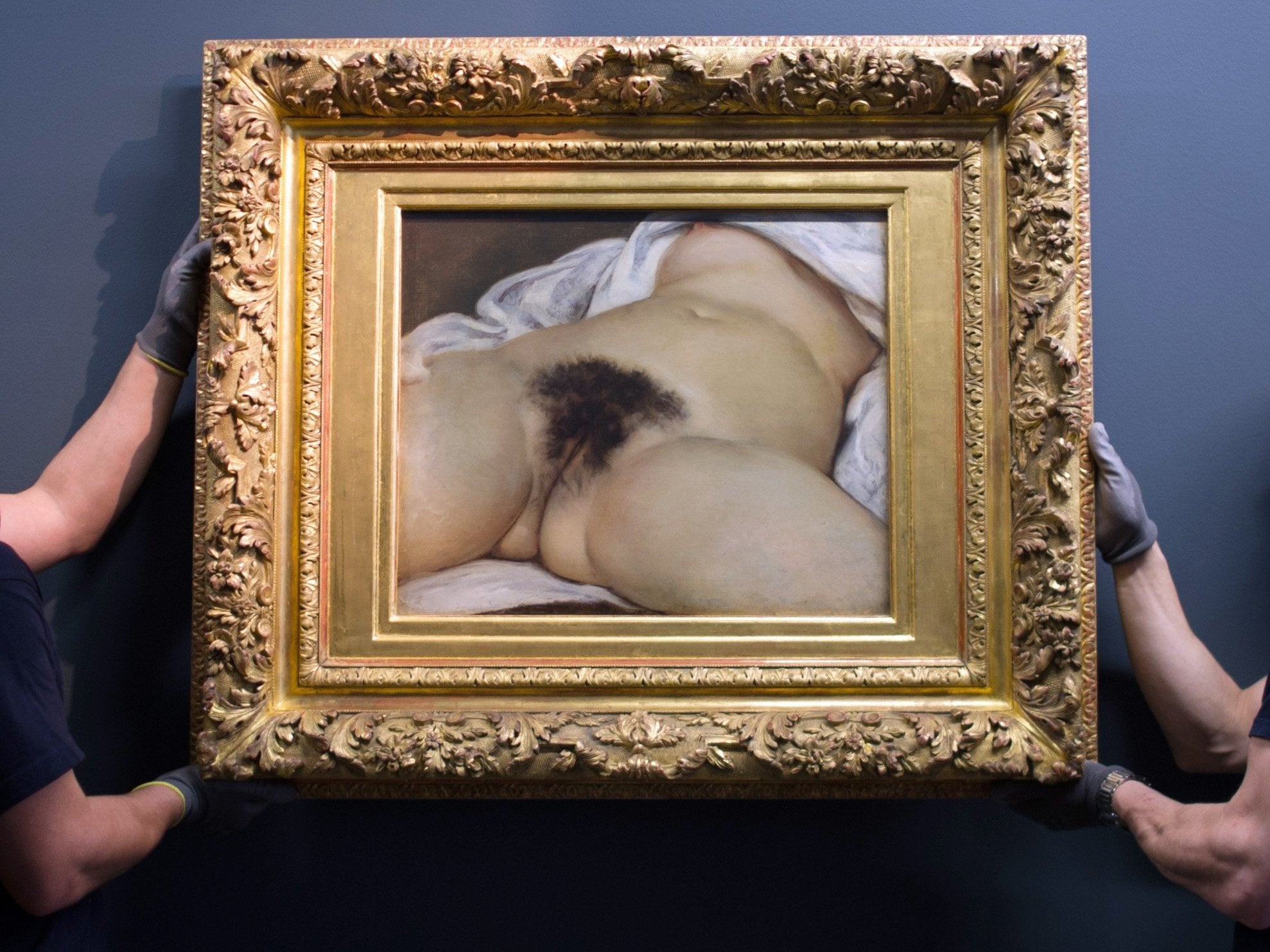 &#13;
Ballet dancer Constance Queniaux is now believed to have been the model who posed for Courbet’s L’Origine du Monde &#13;