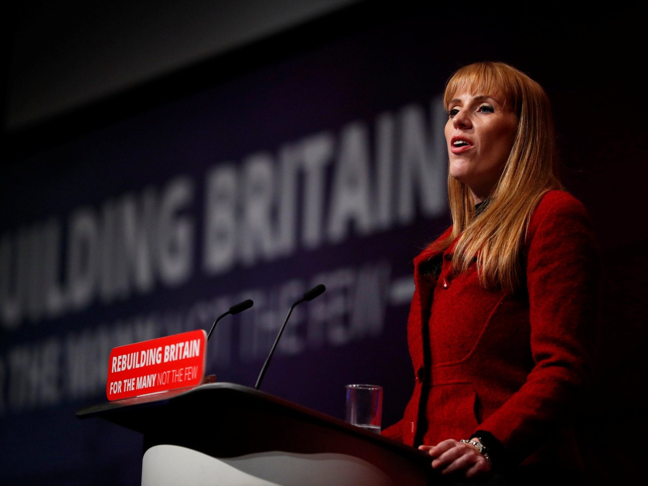 Shadow education secretary, Angela Rayner